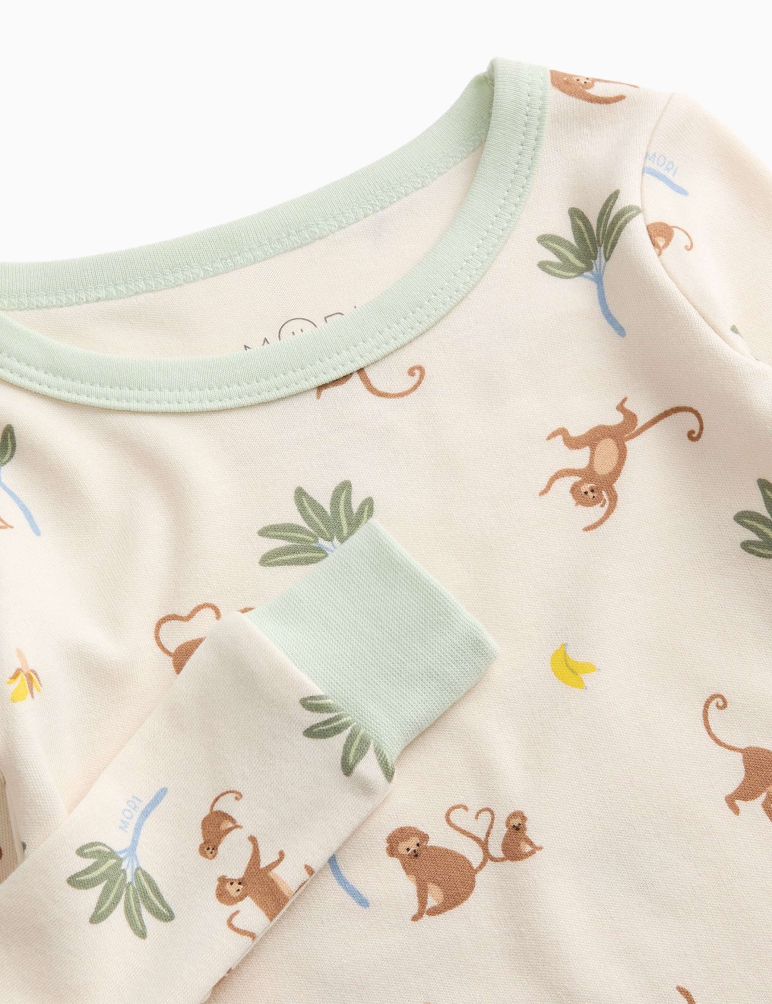 Cotton Blend Monkey Pyjamas (0-6 Yrs) 4 of 4