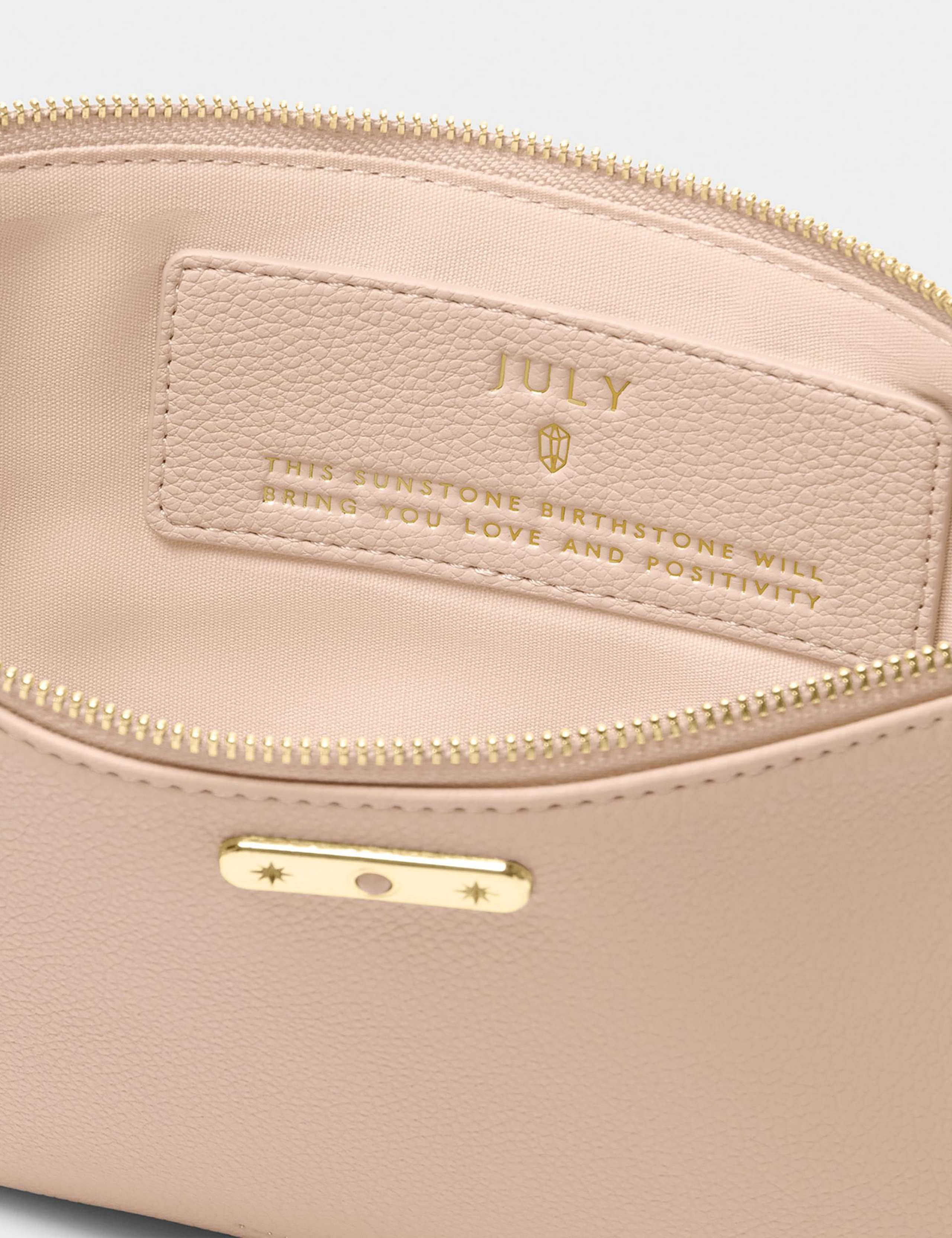 Faux Leather July Birthstone Pouch Purse 4 of 5