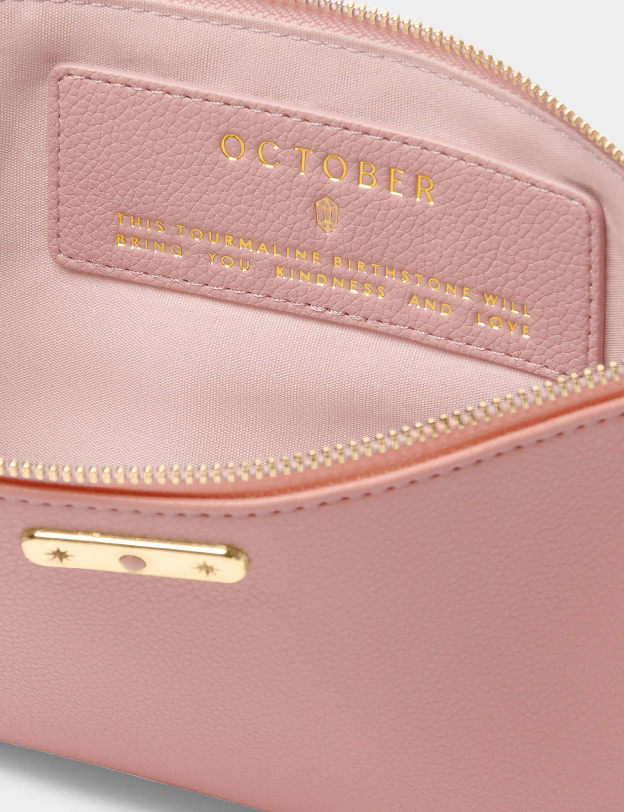 Faux Leather October Birthstone Pouch 3 of 5