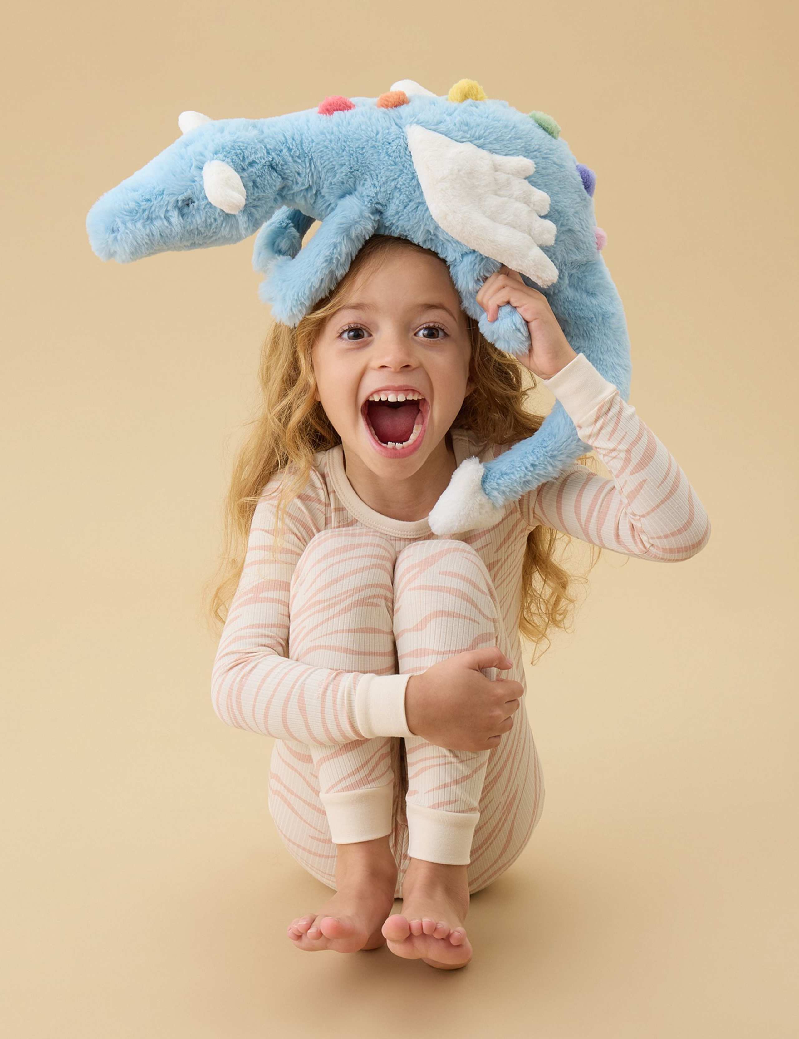 Zebra Print Ribbed Pyjamas with Cotton (6 Mths-6 Yrs) 3 of 4