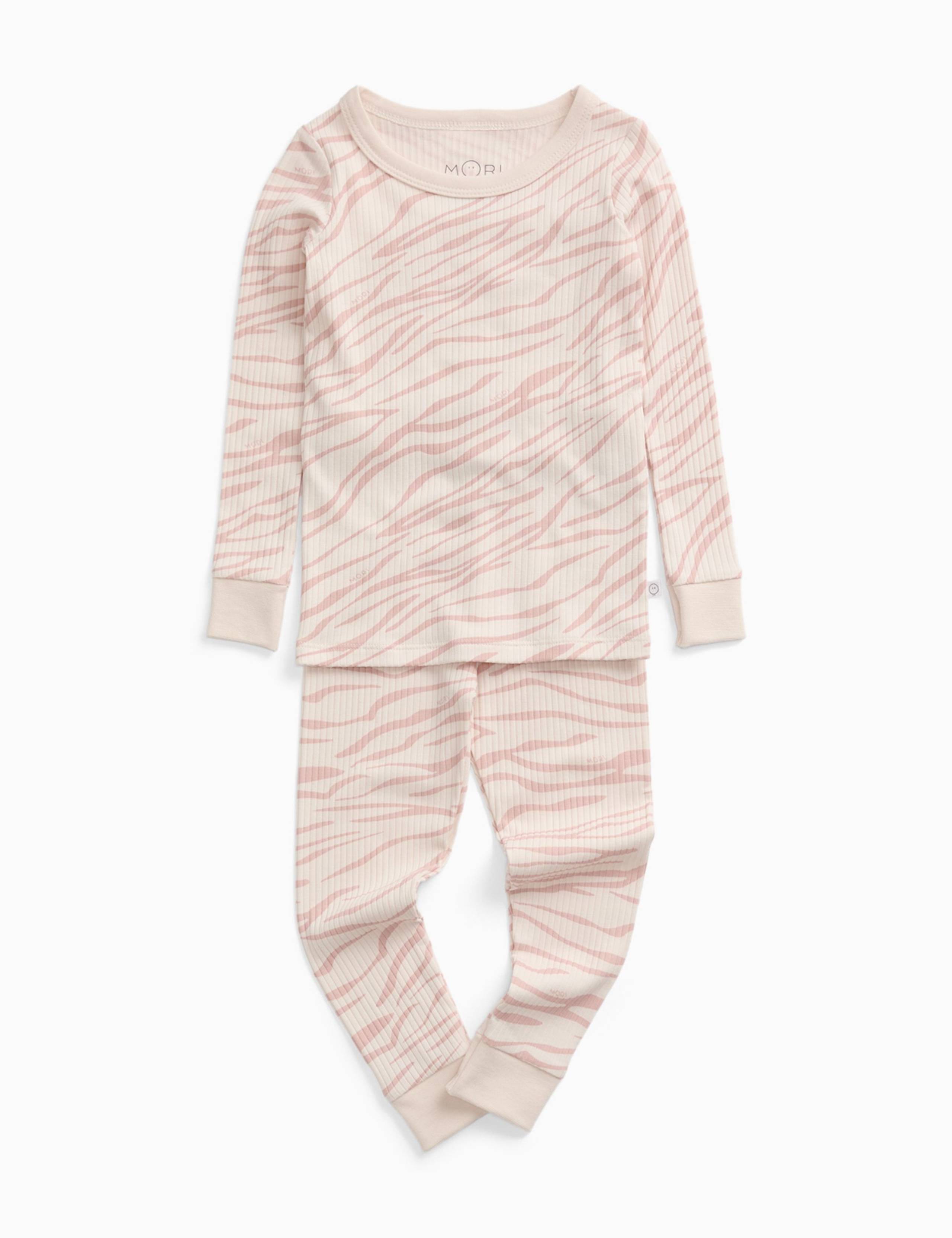 Zebra Print Ribbed Pyjamas with Cotton (6 Mths-6 Yrs) 2 of 4