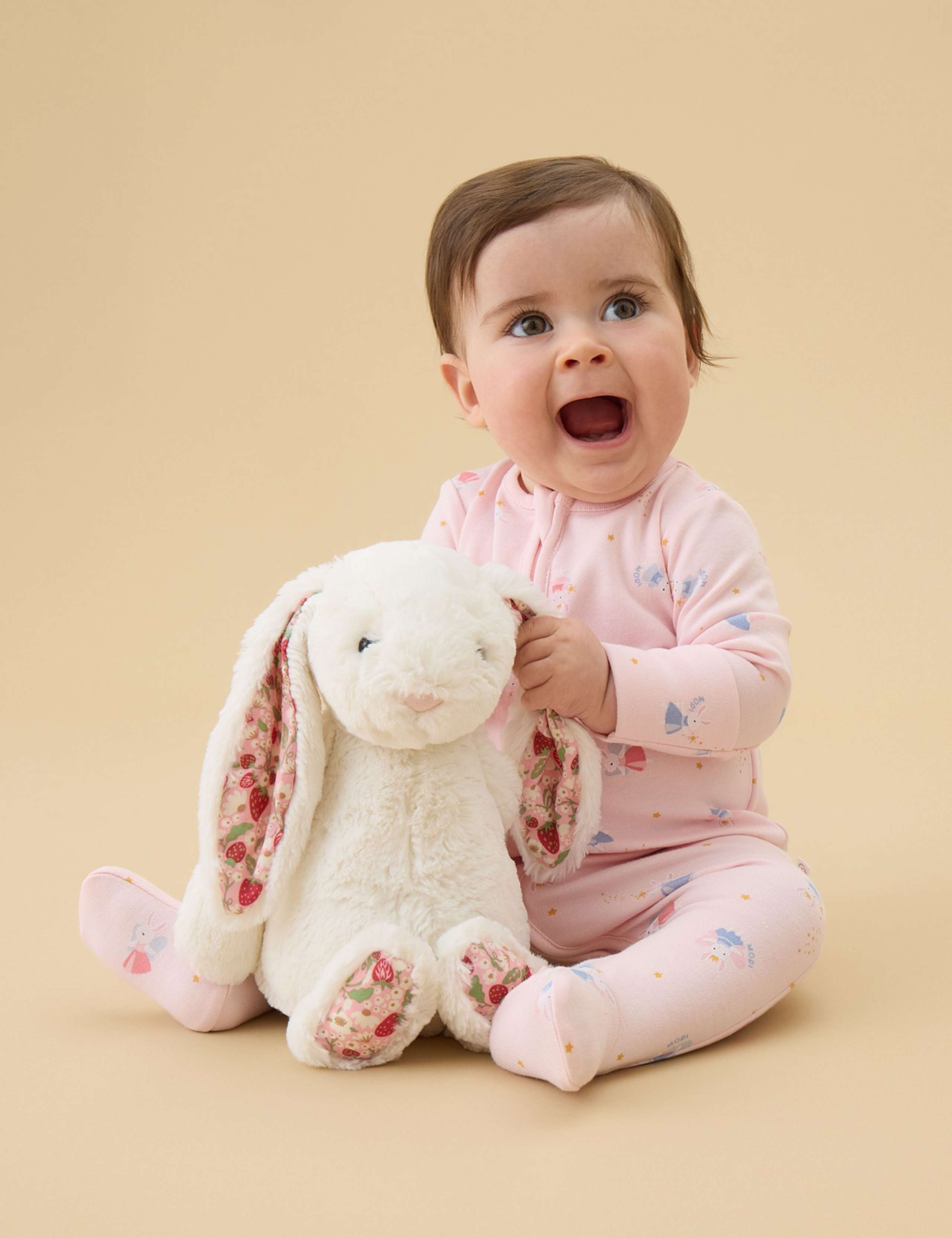 Cotton Blend Fairy Bunny Zip Sleepsuit (7lbs-3 Yrs) 3 of 6