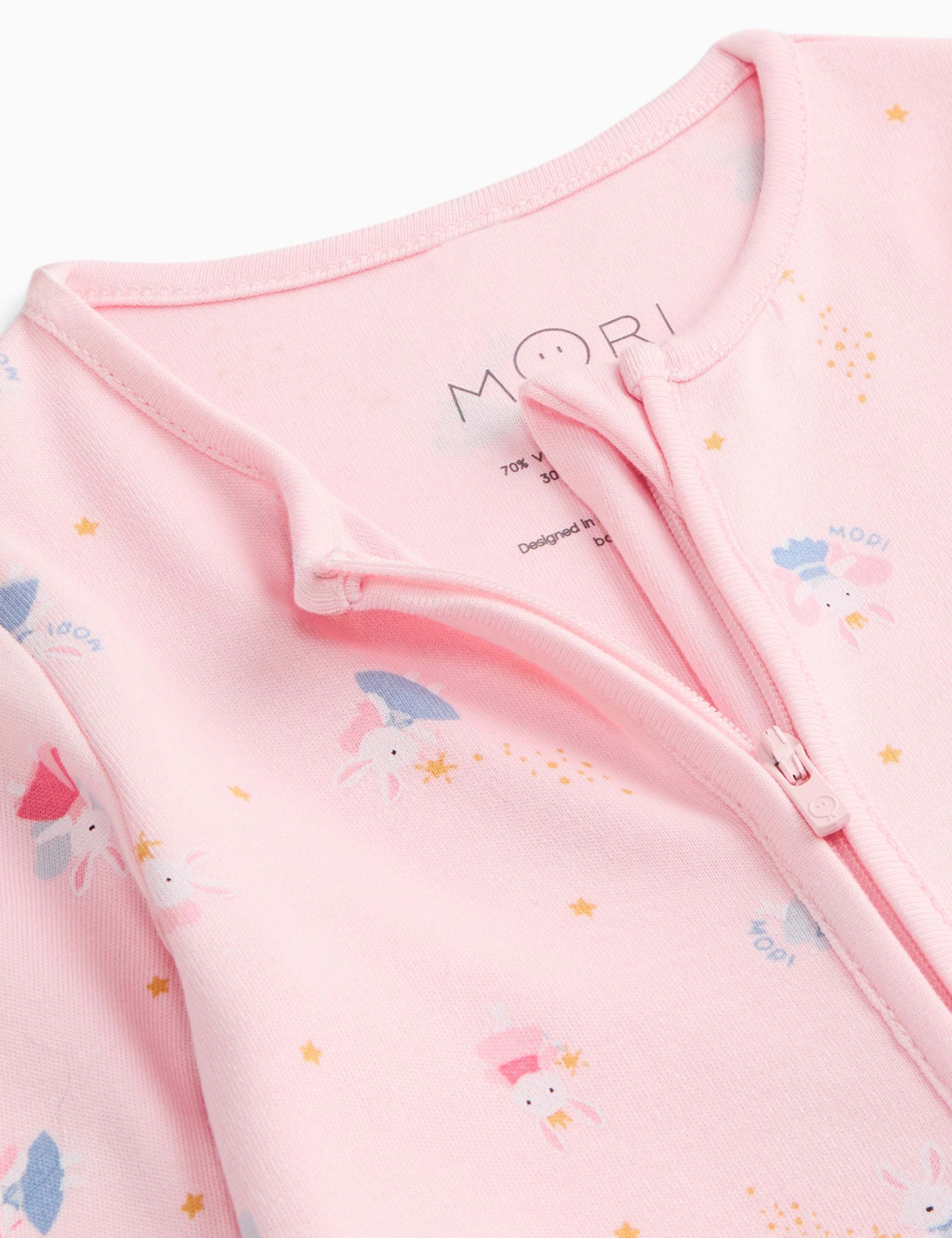 Cotton Blend Fairy Bunny Zip Sleepsuit (7lbs-3 Yrs) 5 of 6