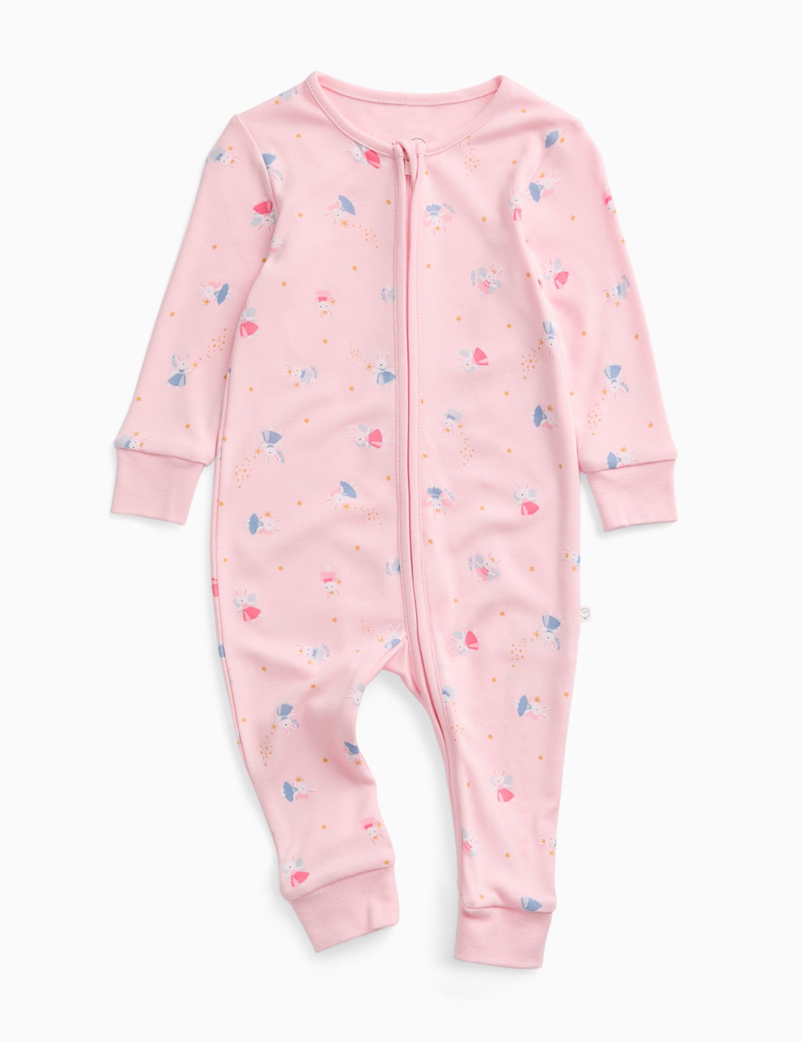 Cotton Blend Fairy Bunny Zip Sleepsuit (7lbs-3 Yrs) 6 of 6