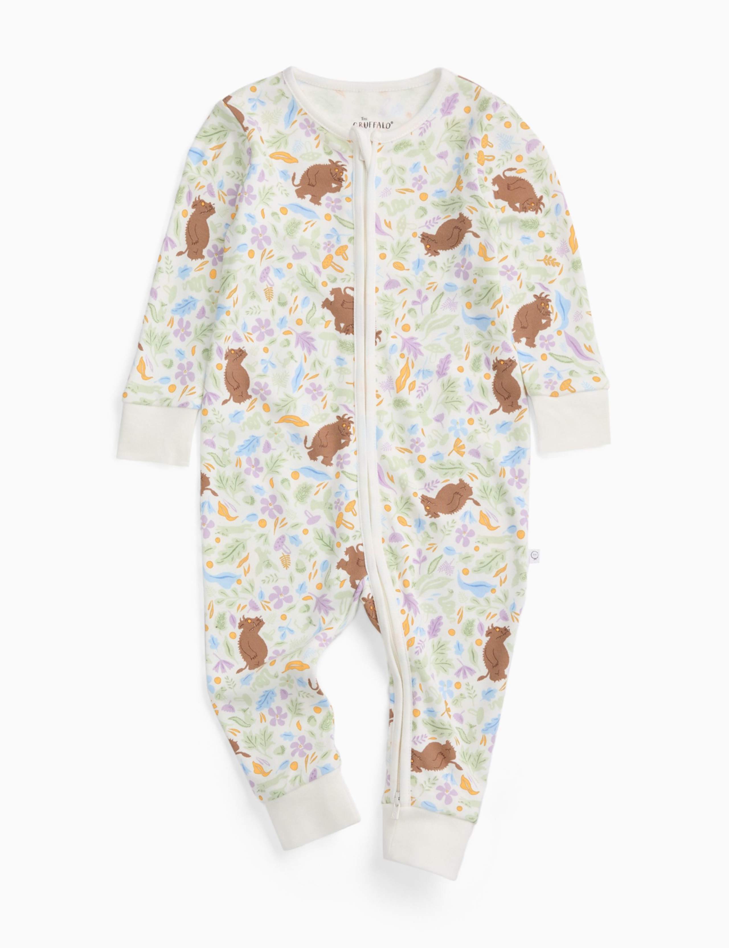 Cotton Blend Gruffalo™ Zip Sleepsuit (7lbs-3 Yrs) 3 of 5