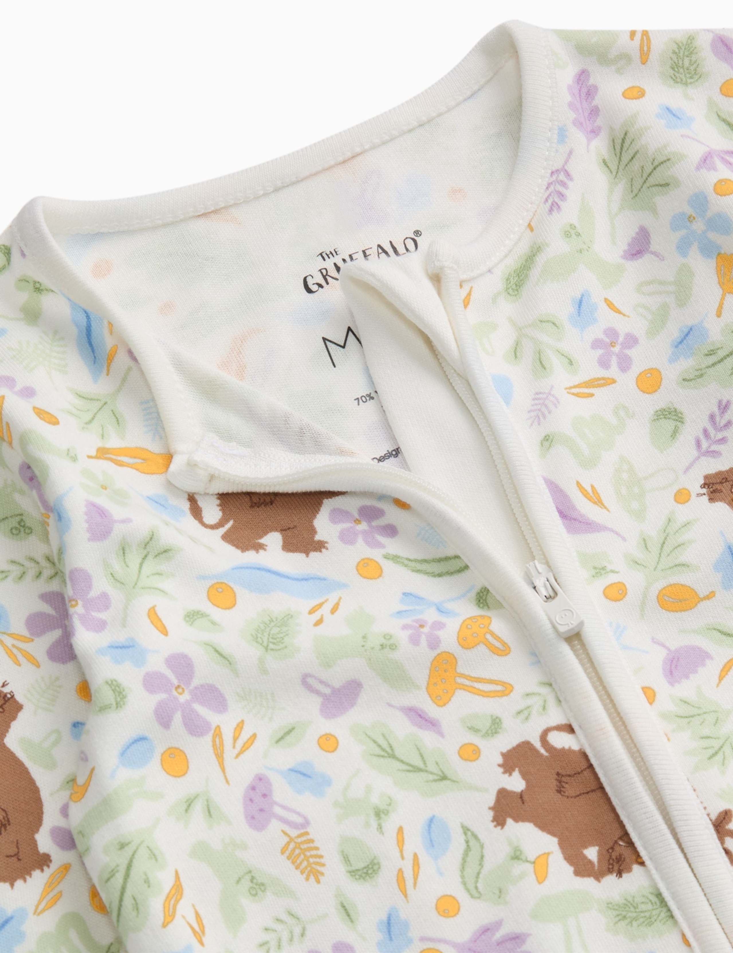Cotton Blend Gruffalo™ Zip Sleepsuit (7lbs-3 Yrs) 5 of 5