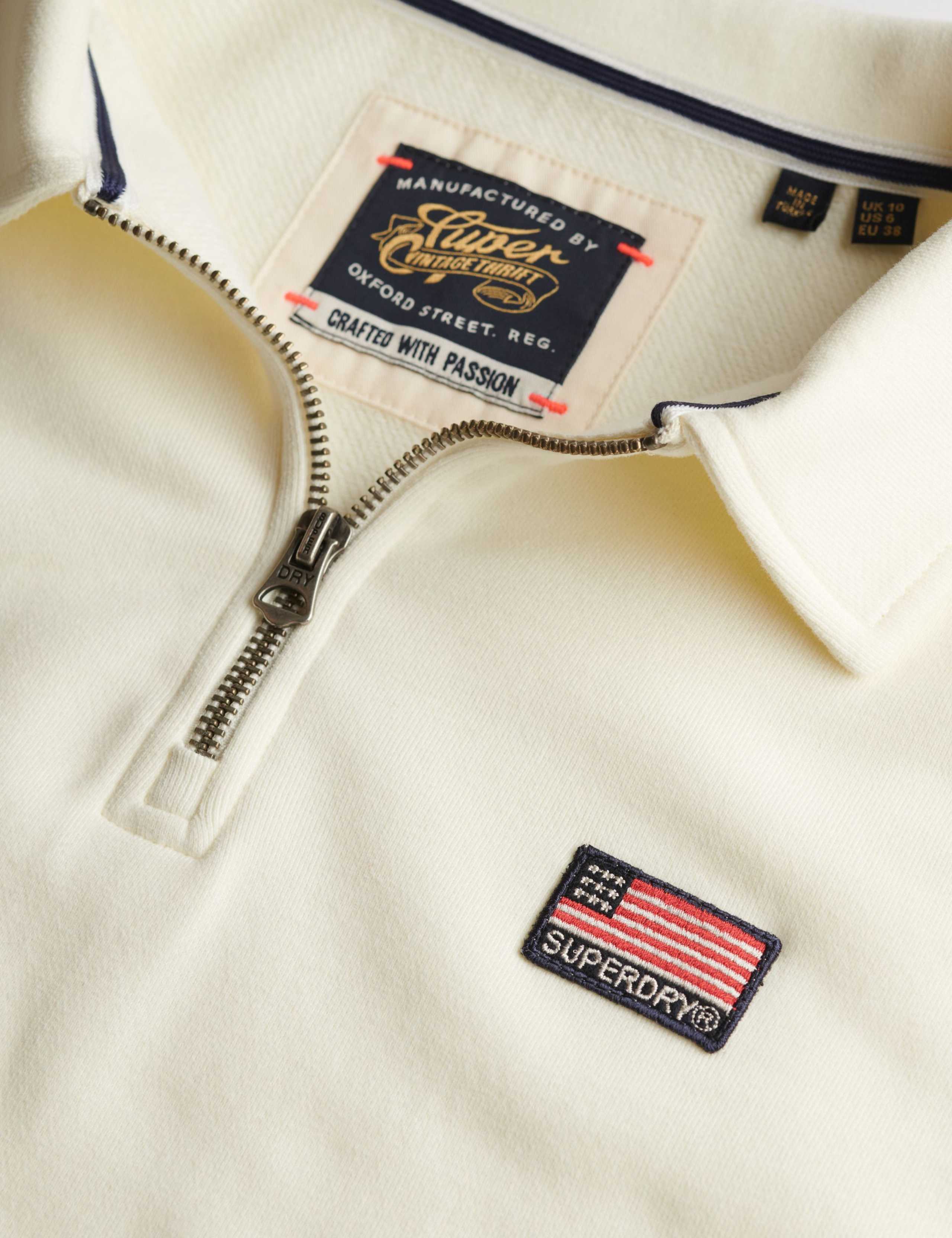 Pure Cotton New York Half Zip Sweatshirt 3 of 3