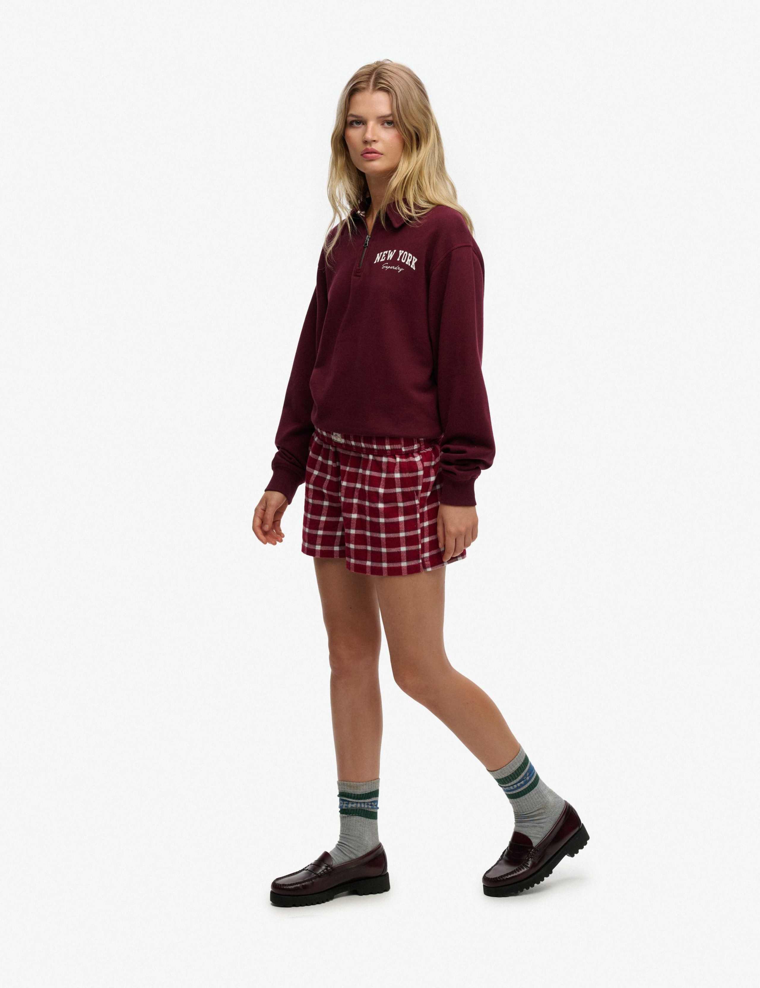 Brushed Cotton Checked Pyjama Shorts 5 of 7