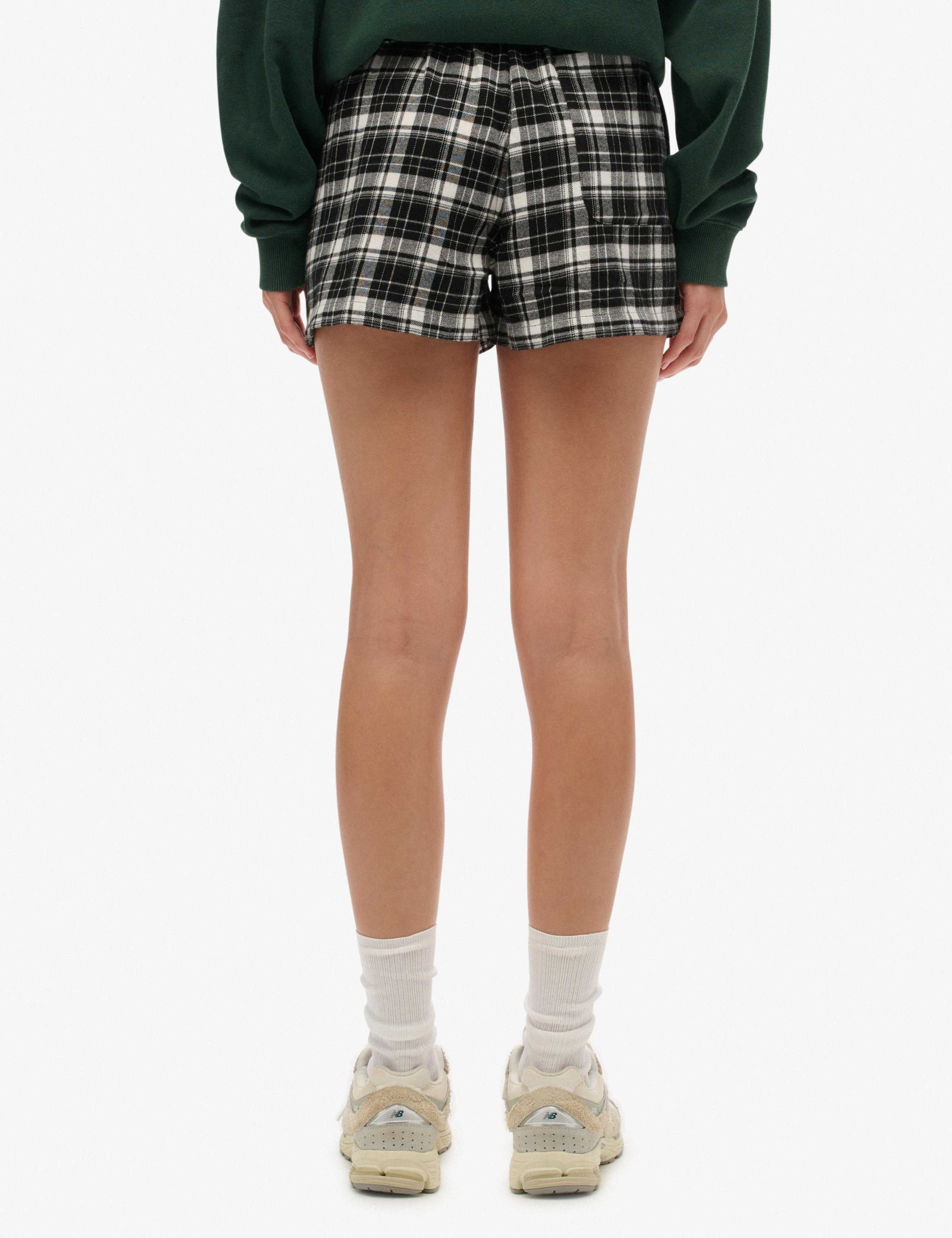 Brushed Cotton Checked Pyjama Shorts 5 of 8