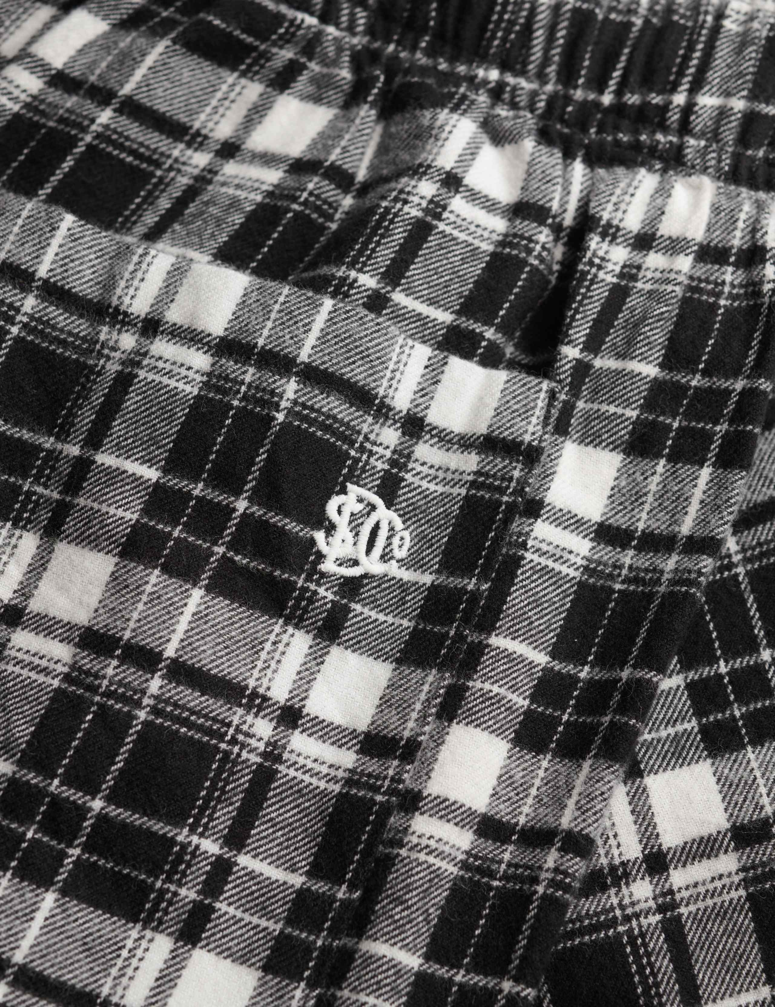 Brushed Cotton Checked Pyjama Shorts 8 of 8