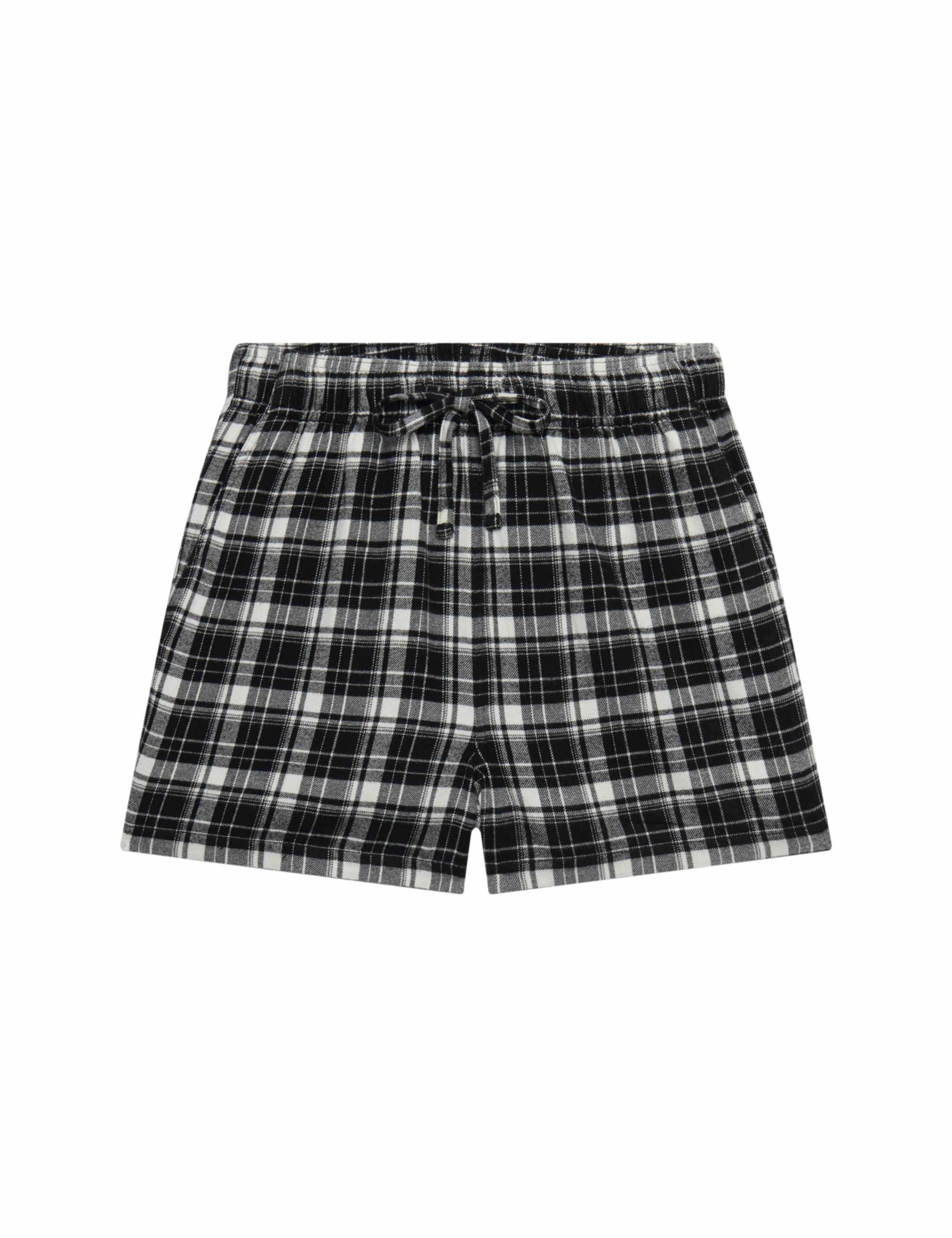 Brushed Cotton Checked Pyjama Shorts 2 of 8
