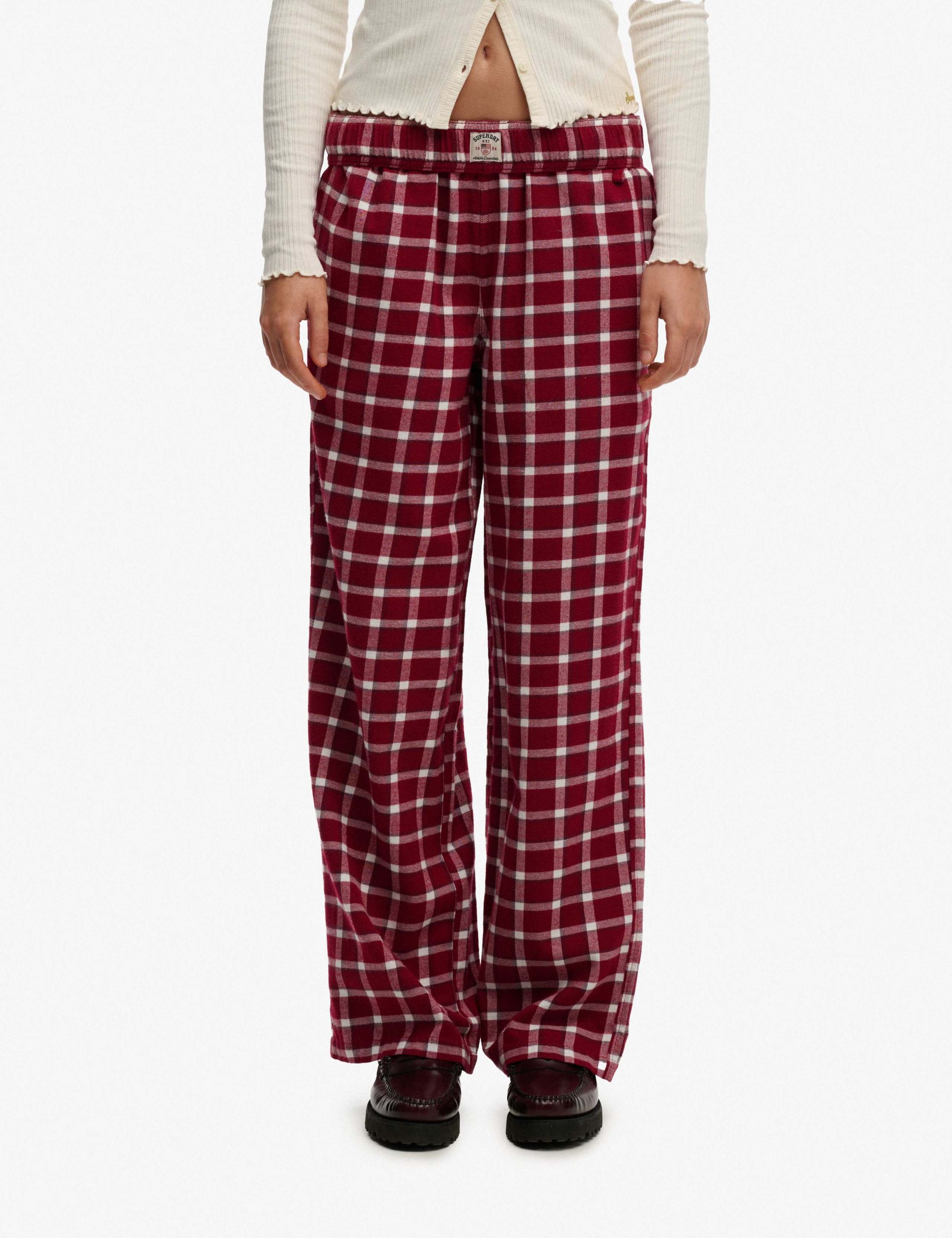 Brushed Cotton Checked Pyjama Bottoms 4 of 7
