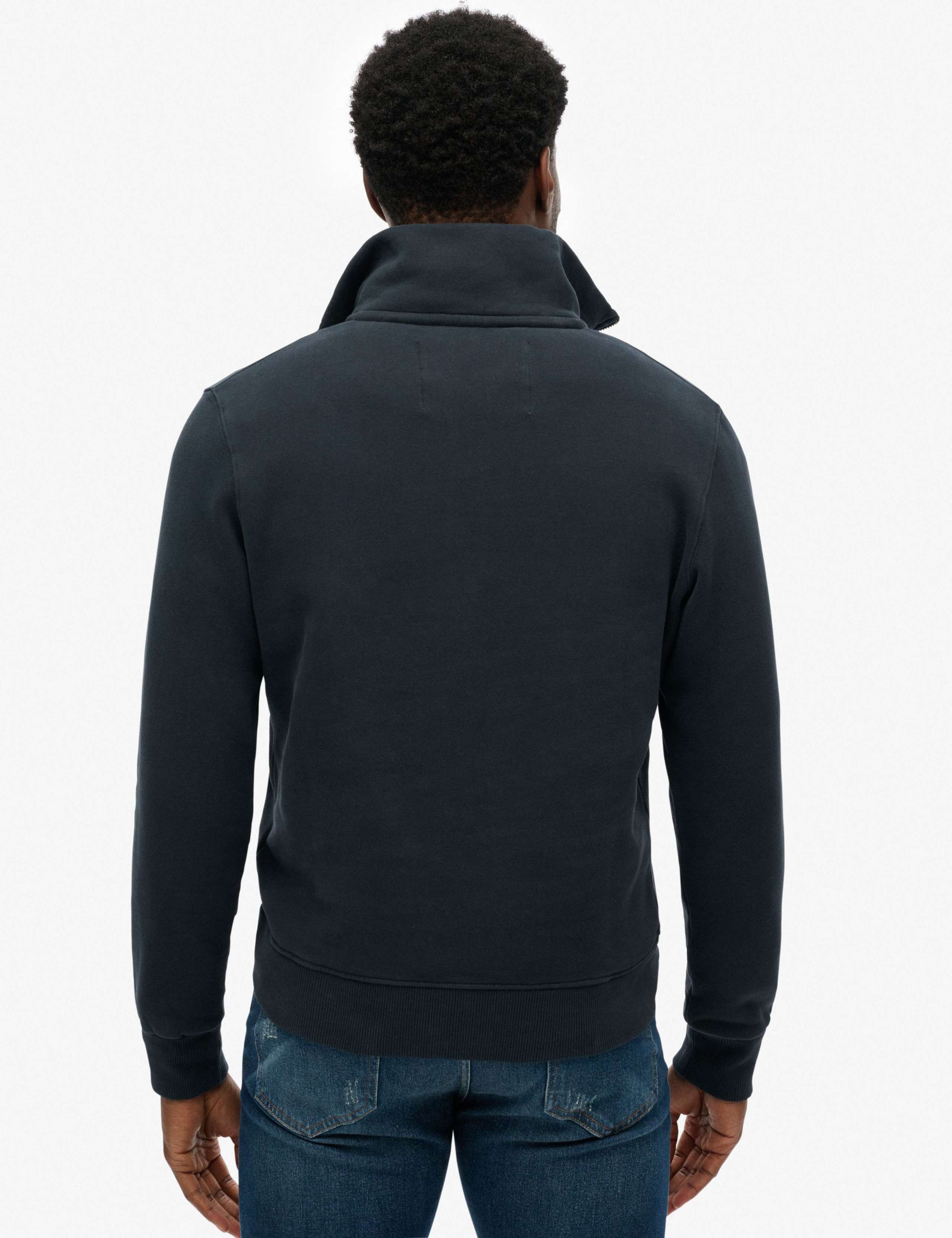 Pure Cotton Funnel Neck Half Zip Sweatshirt 4 of 5