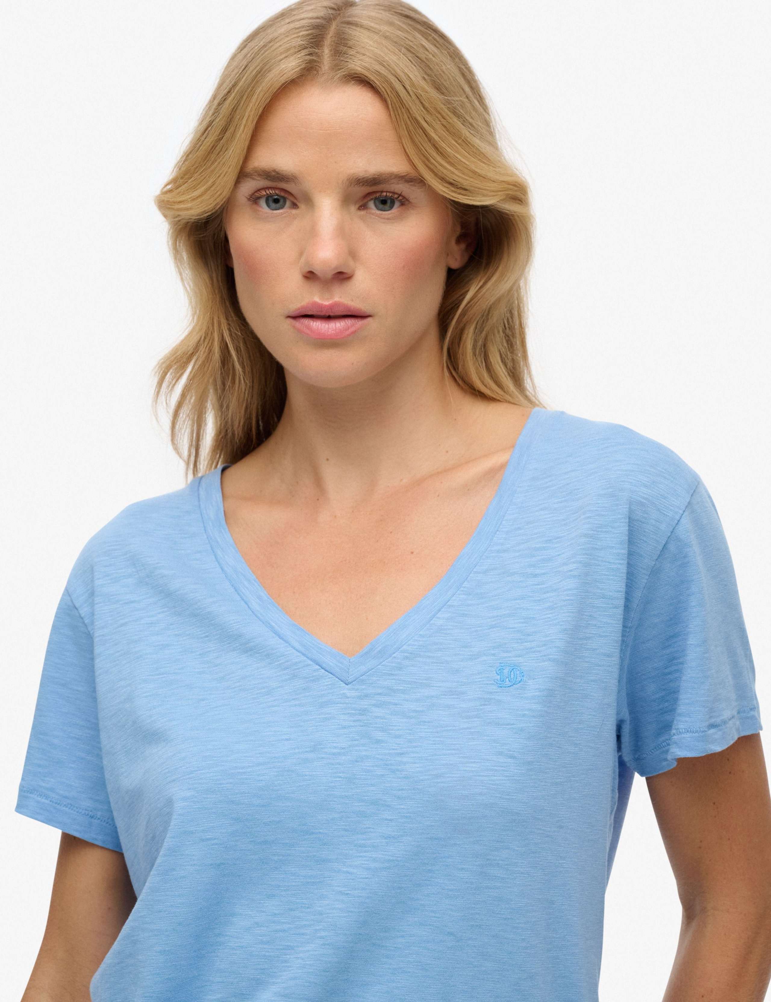 Cotton Rich V-Neck T-Shirt 3 of 5