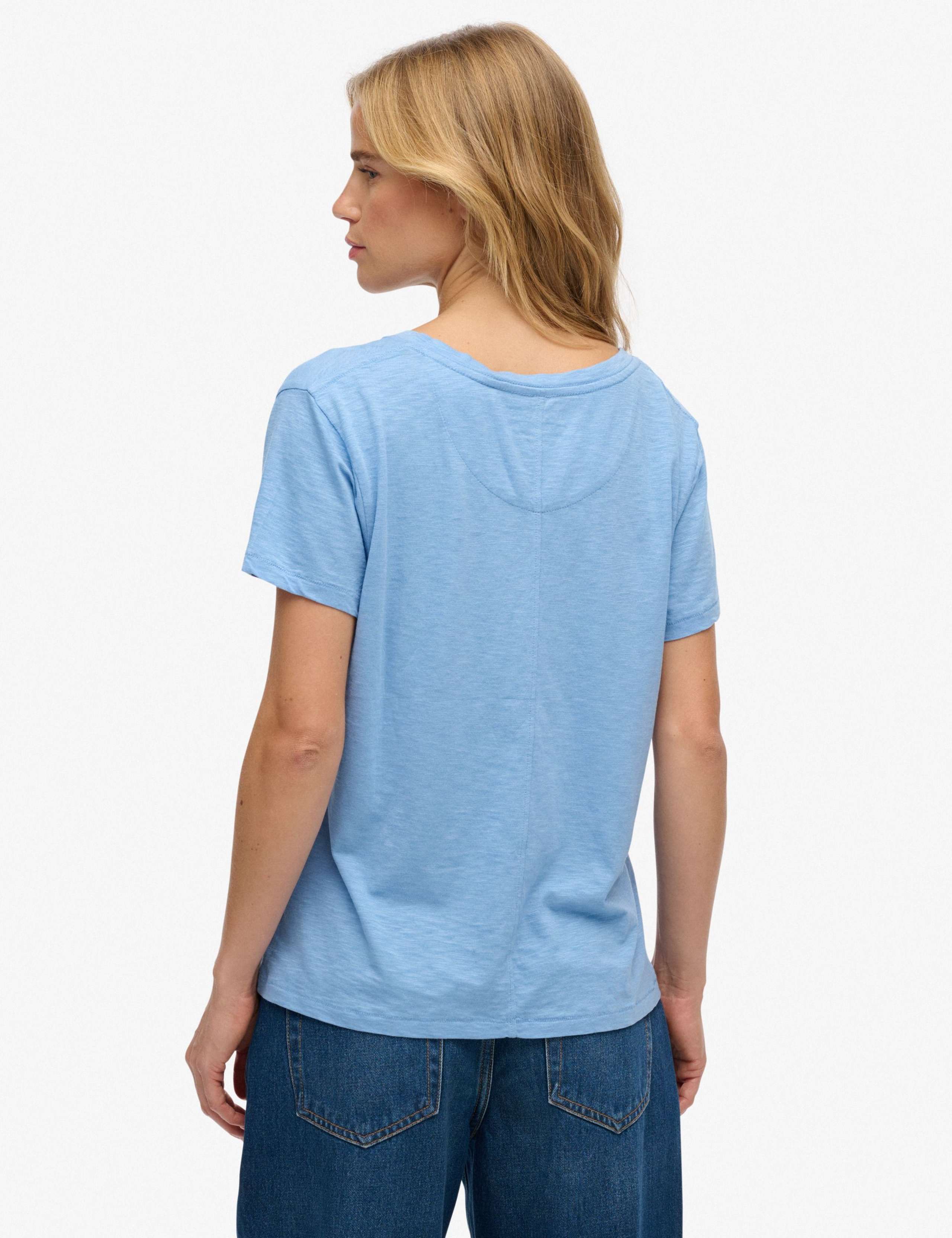 Cotton Rich V-Neck T-Shirt 4 of 5