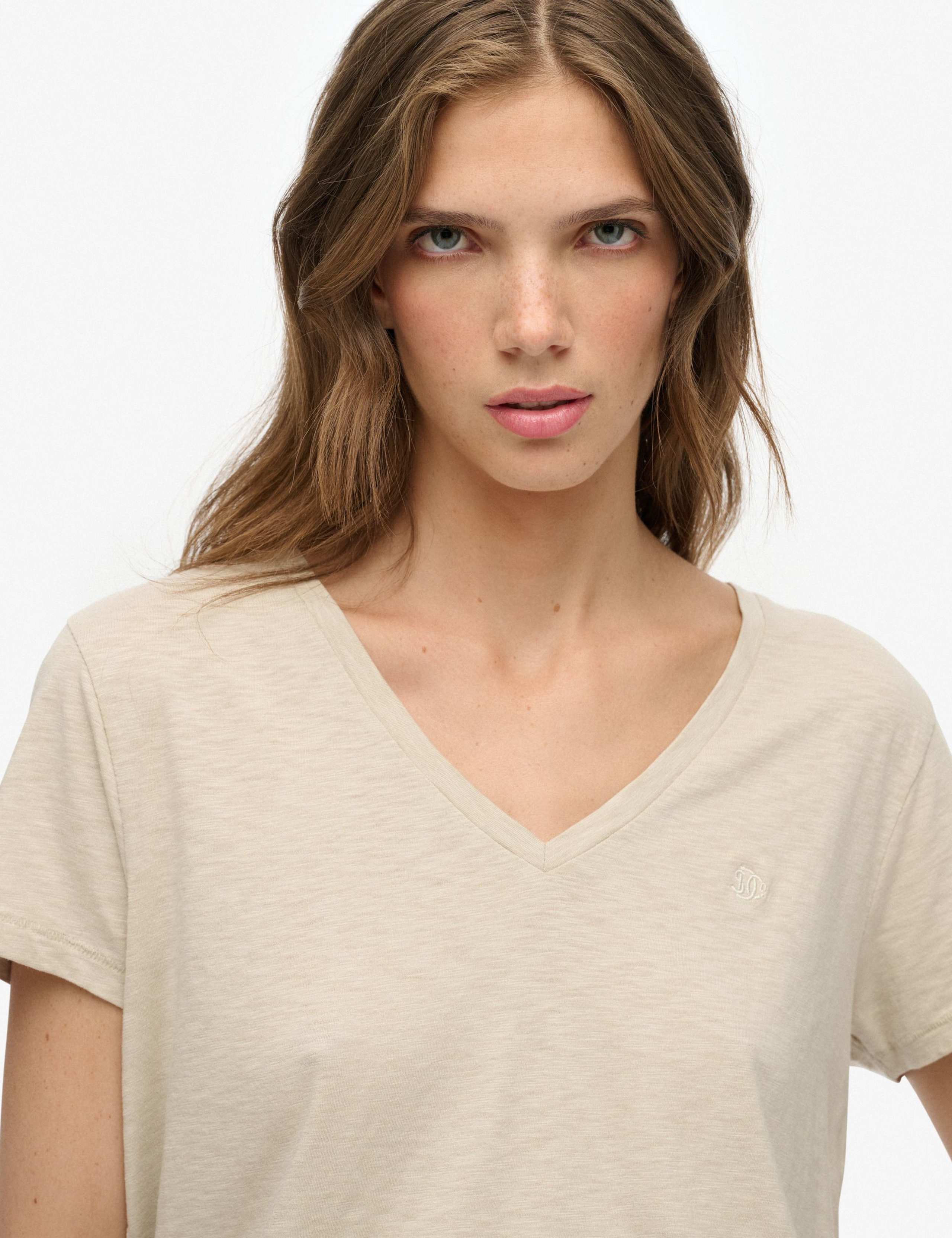 Cotton Rich V-Neck T-Shirt 3 of 5