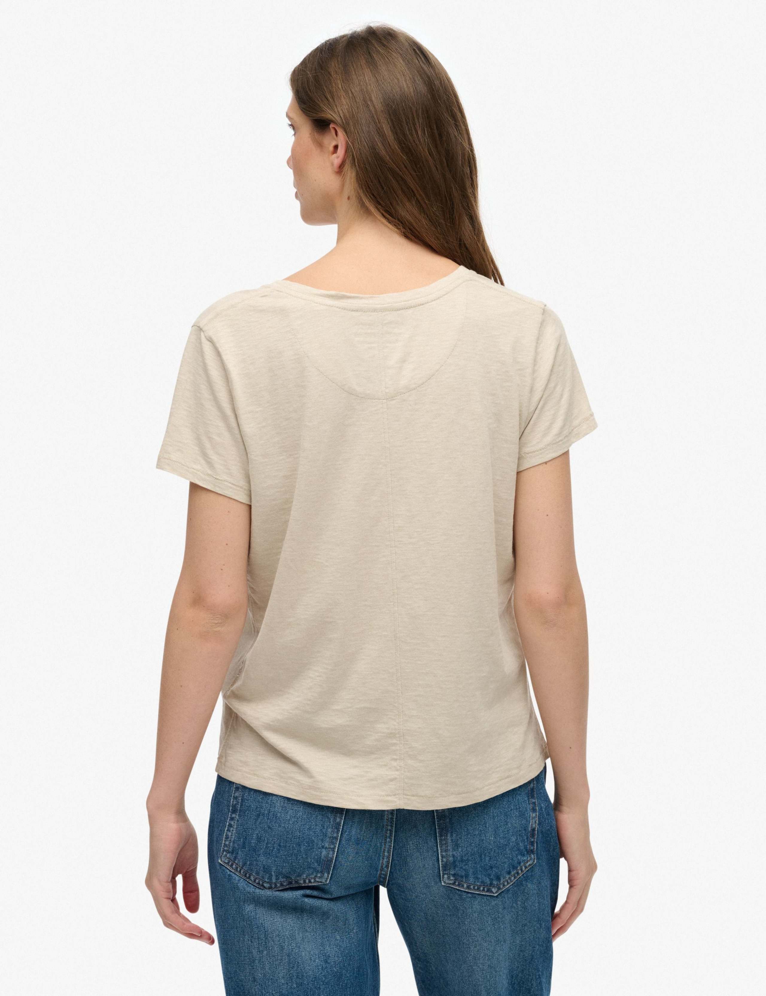 Cotton Rich V-Neck T-Shirt 4 of 5
