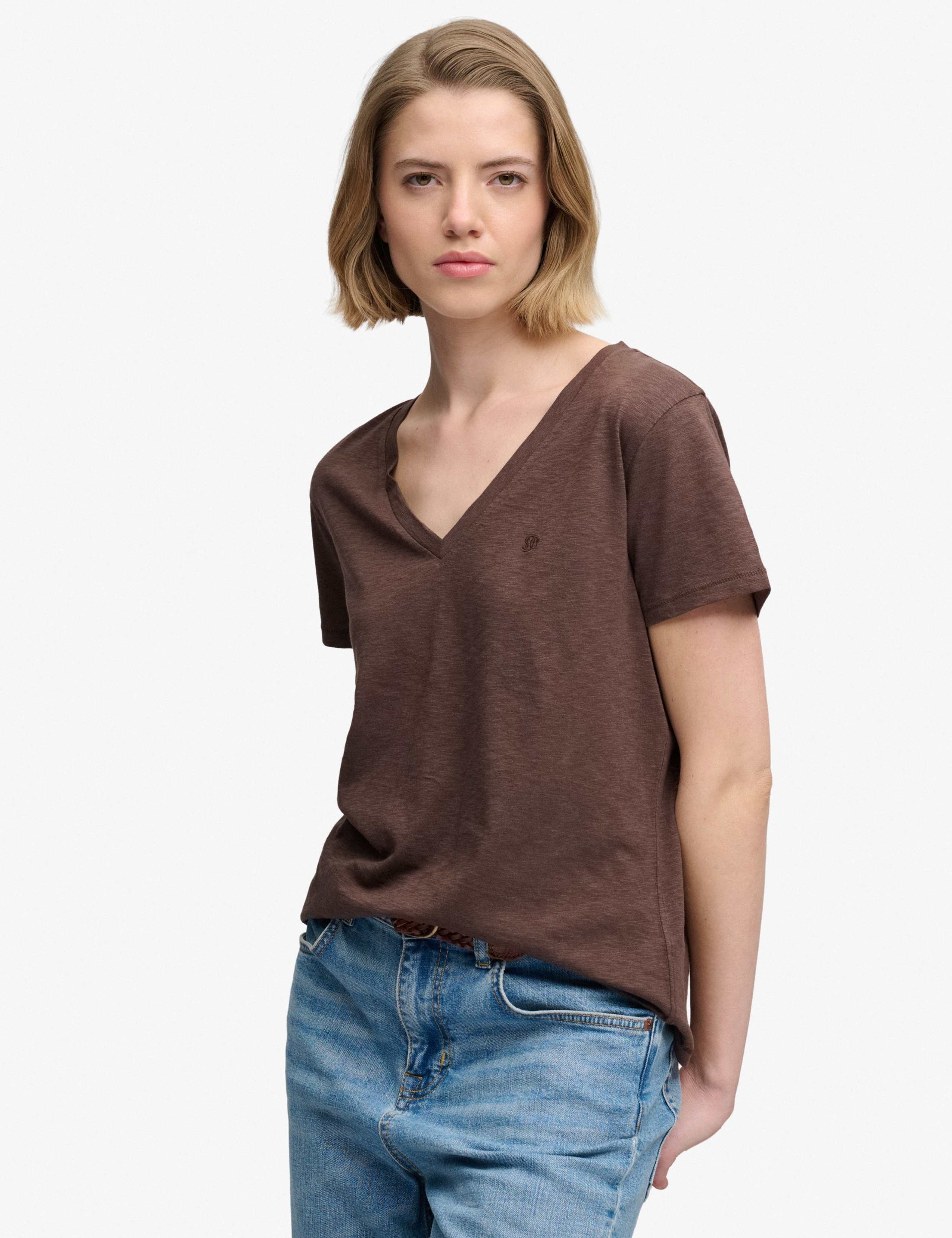 Cotton Rich V-Neck T-Shirt 4 of 7