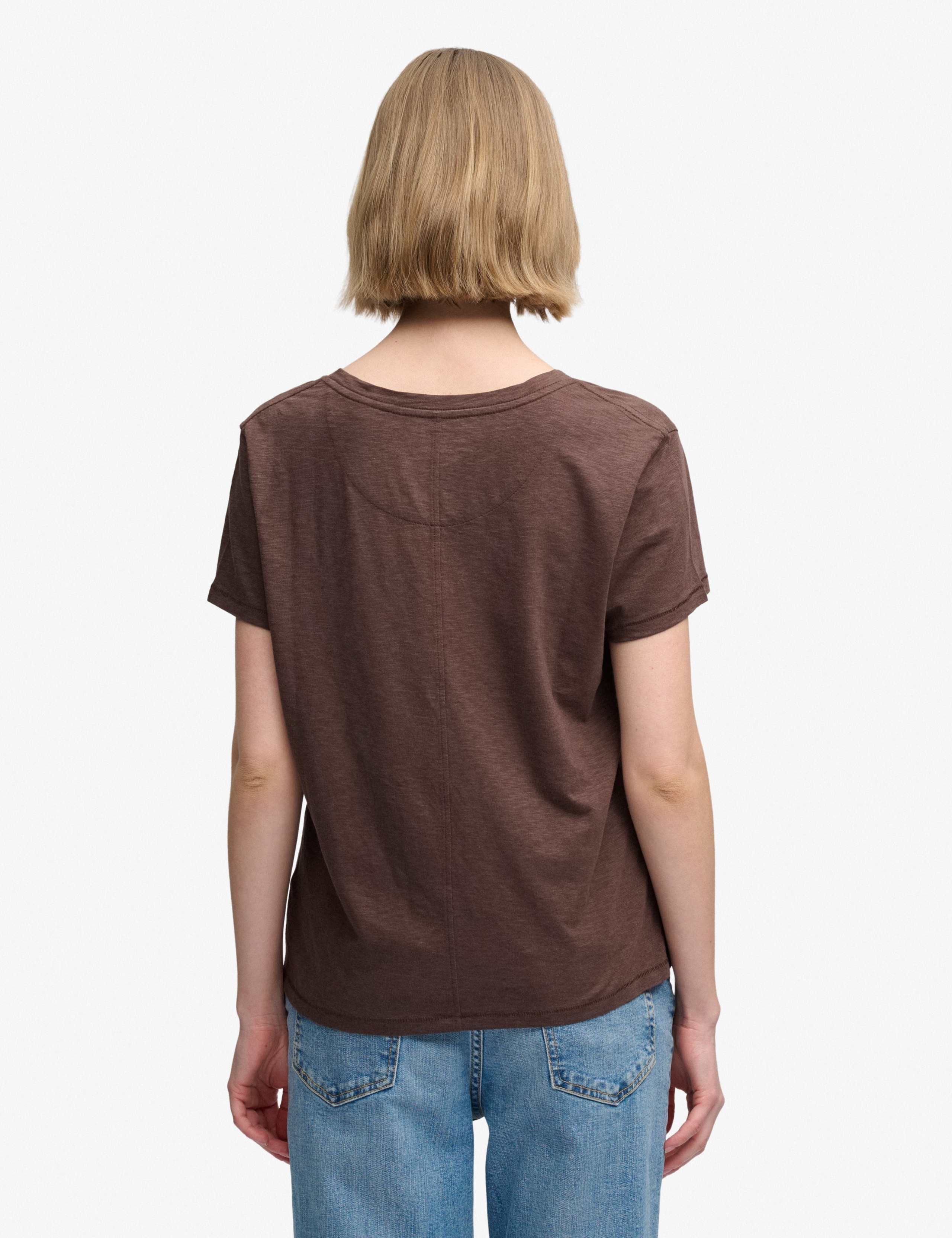 Cotton Rich V-Neck T-Shirt 5 of 7
