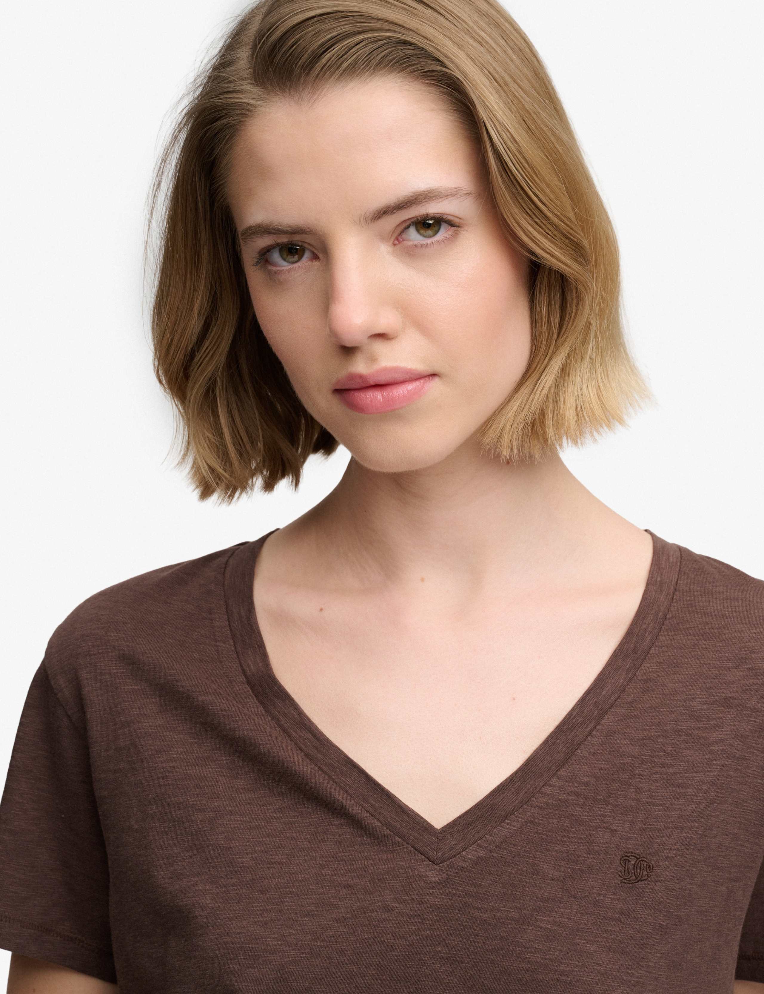 Cotton Rich V-Neck T-Shirt 6 of 7