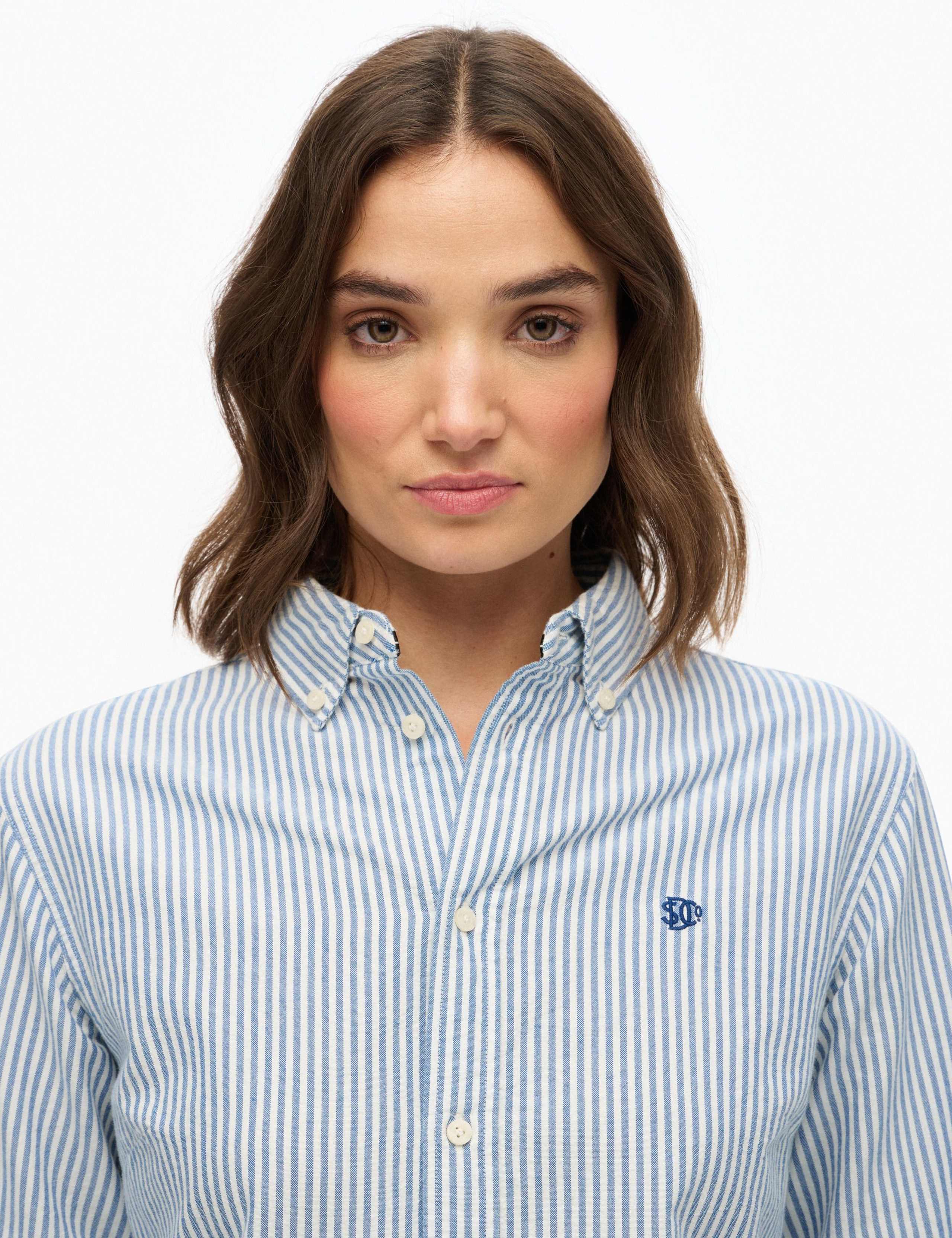 Pure Cotton Striped Button Through Shirt 4 of 7