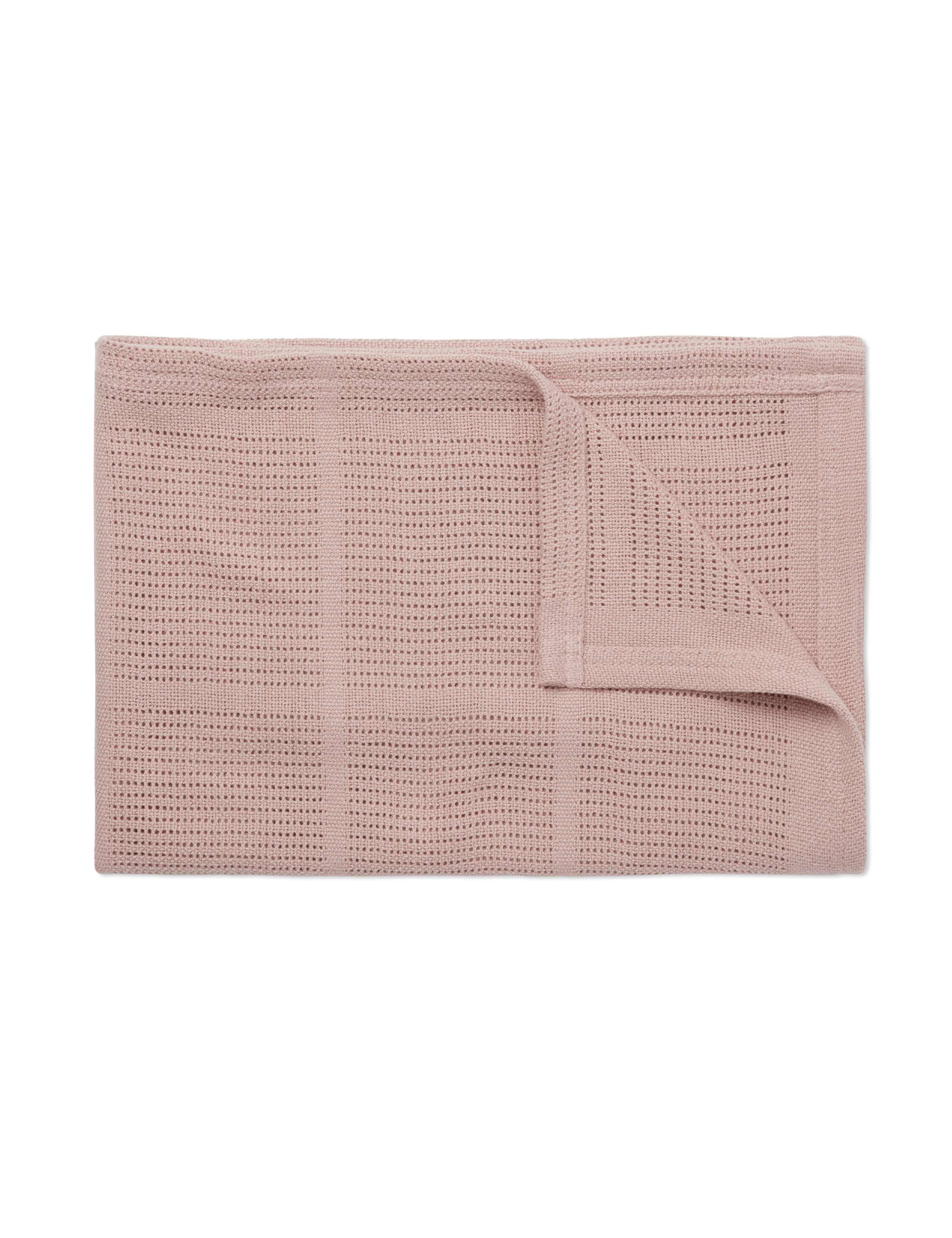 Cotton Blend Cellular Blanket 2 of 5