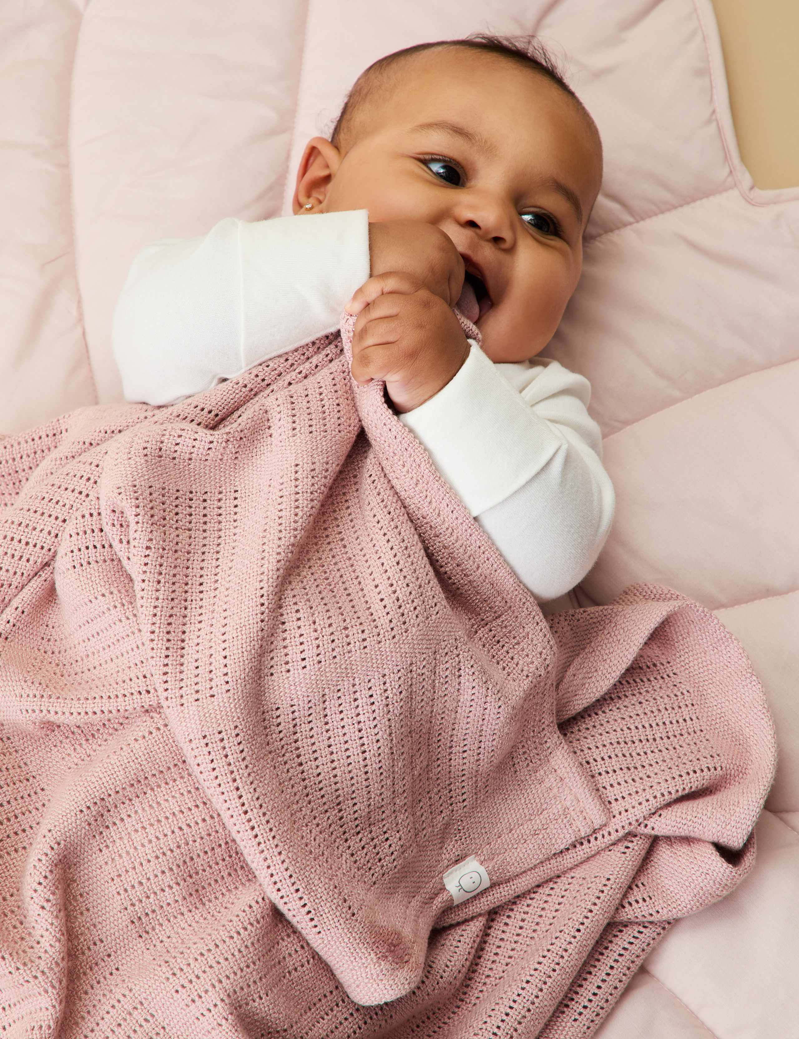 Cotton Blend Cellular Blanket 4 of 5
