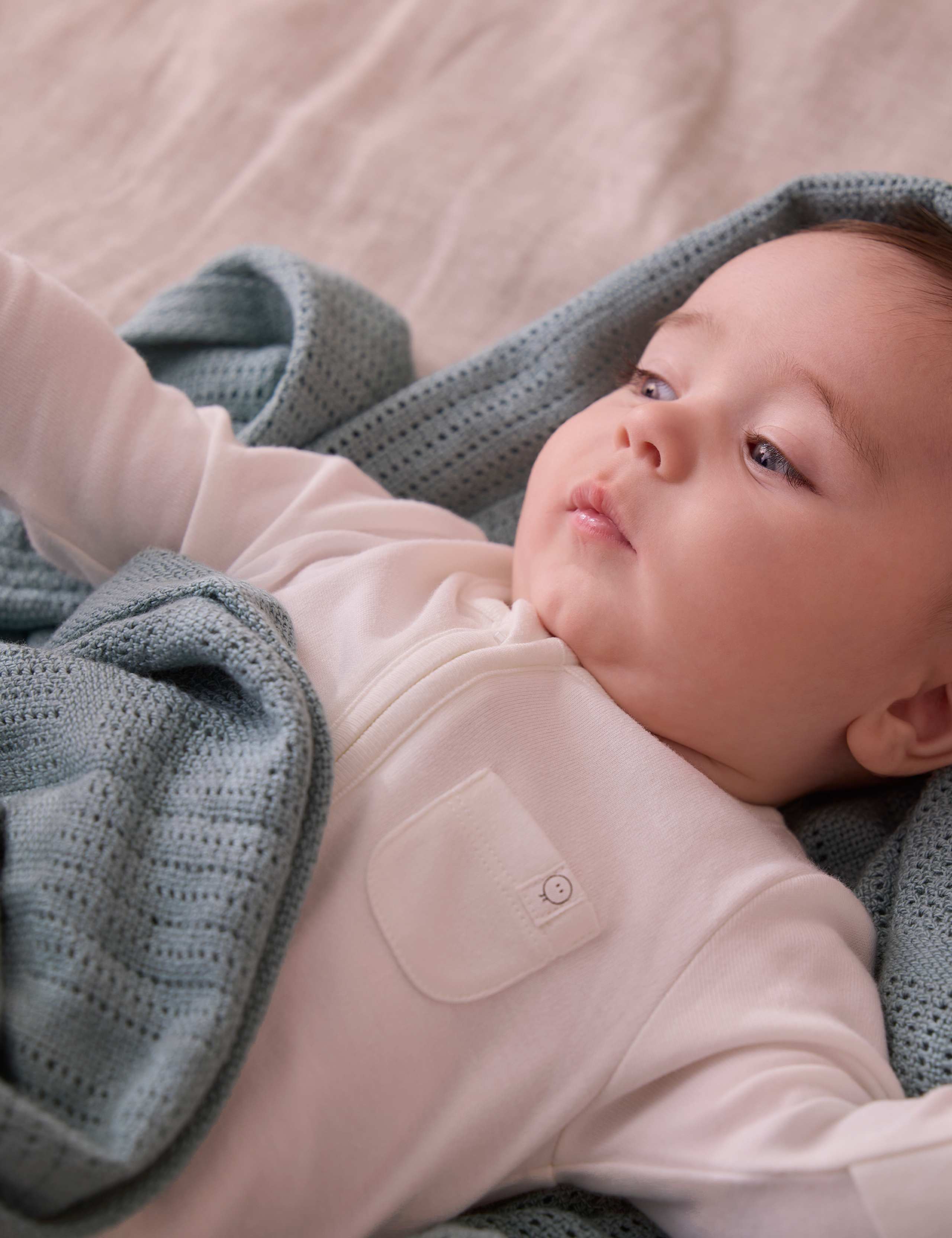 Cotton Blend Cellular Blanket 3 of 3