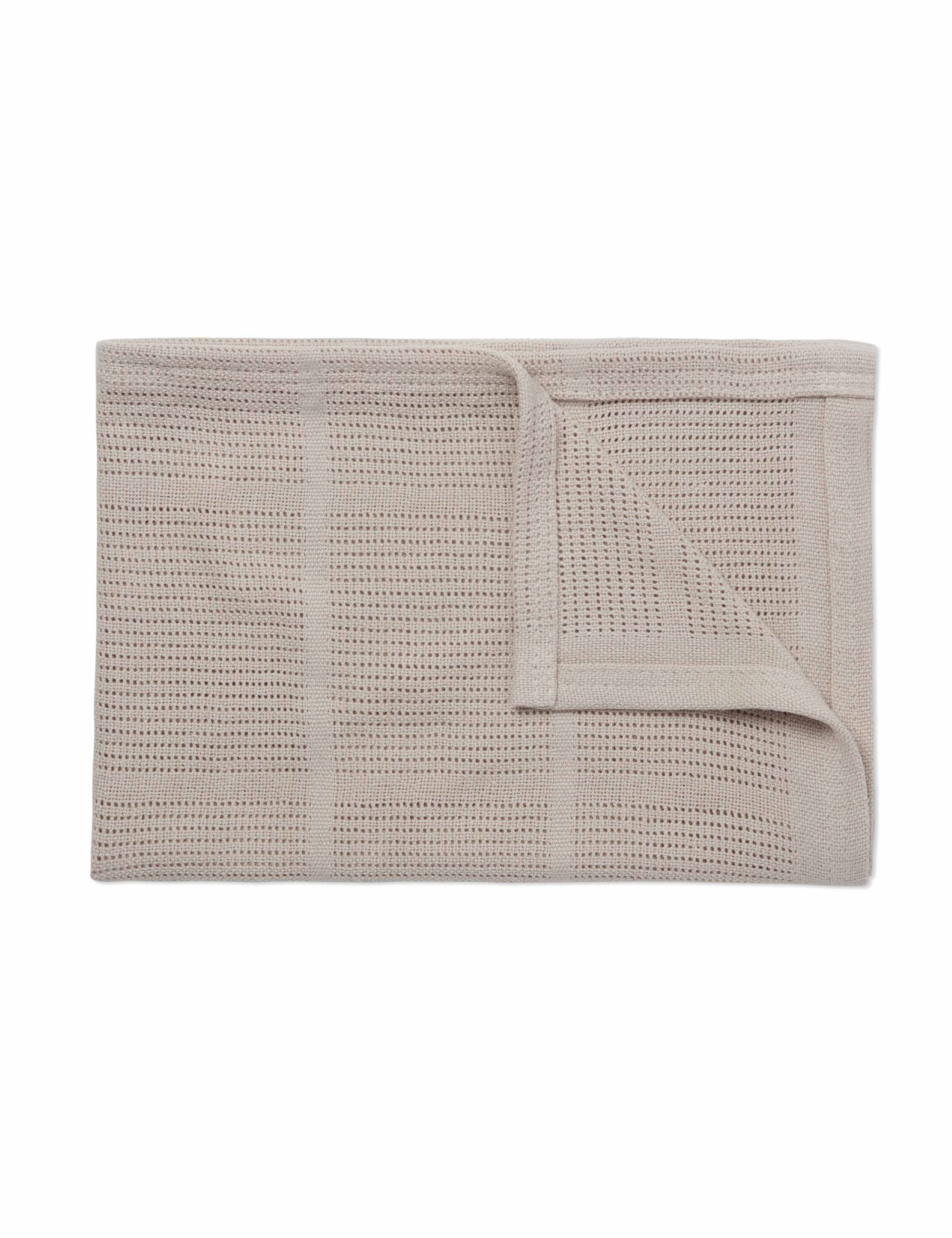 Cotton Blend Cellular Blanket 2 of 4