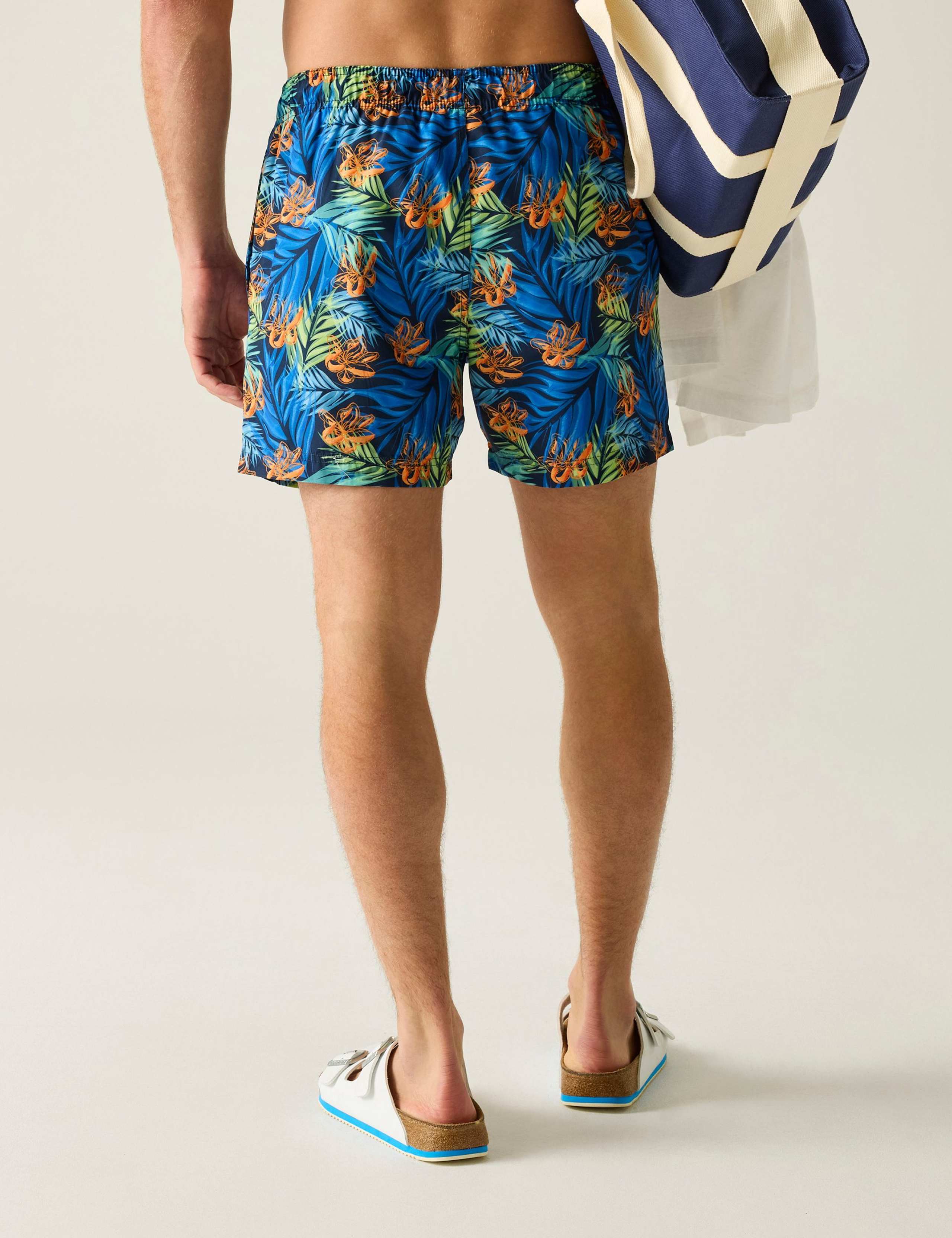 Loras Floral Quick Dry Pocketed Swim Shorts 4 of 6