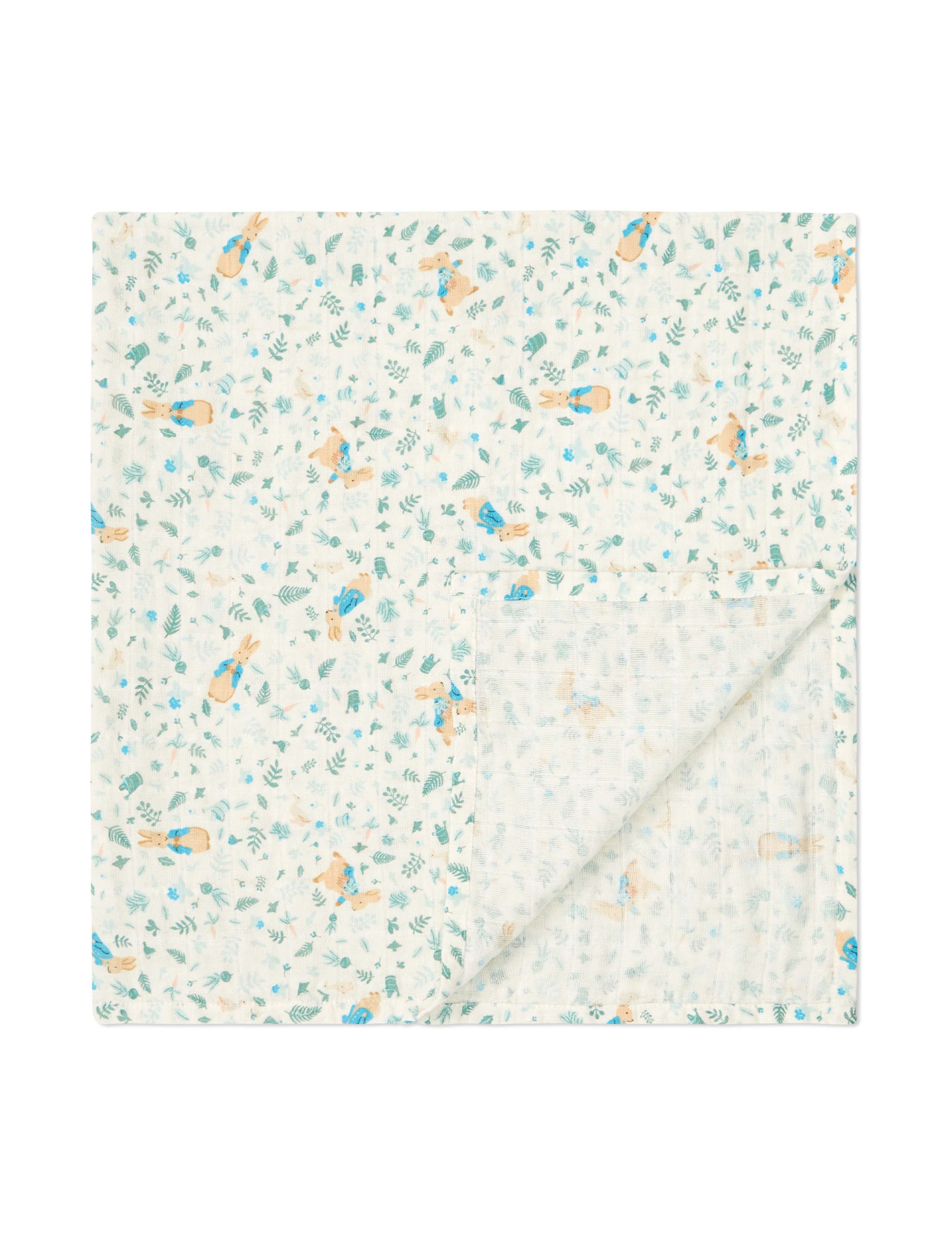 3 Pack Pure Cotton Peter Rabbit™ Muslin Squares 2 of 4