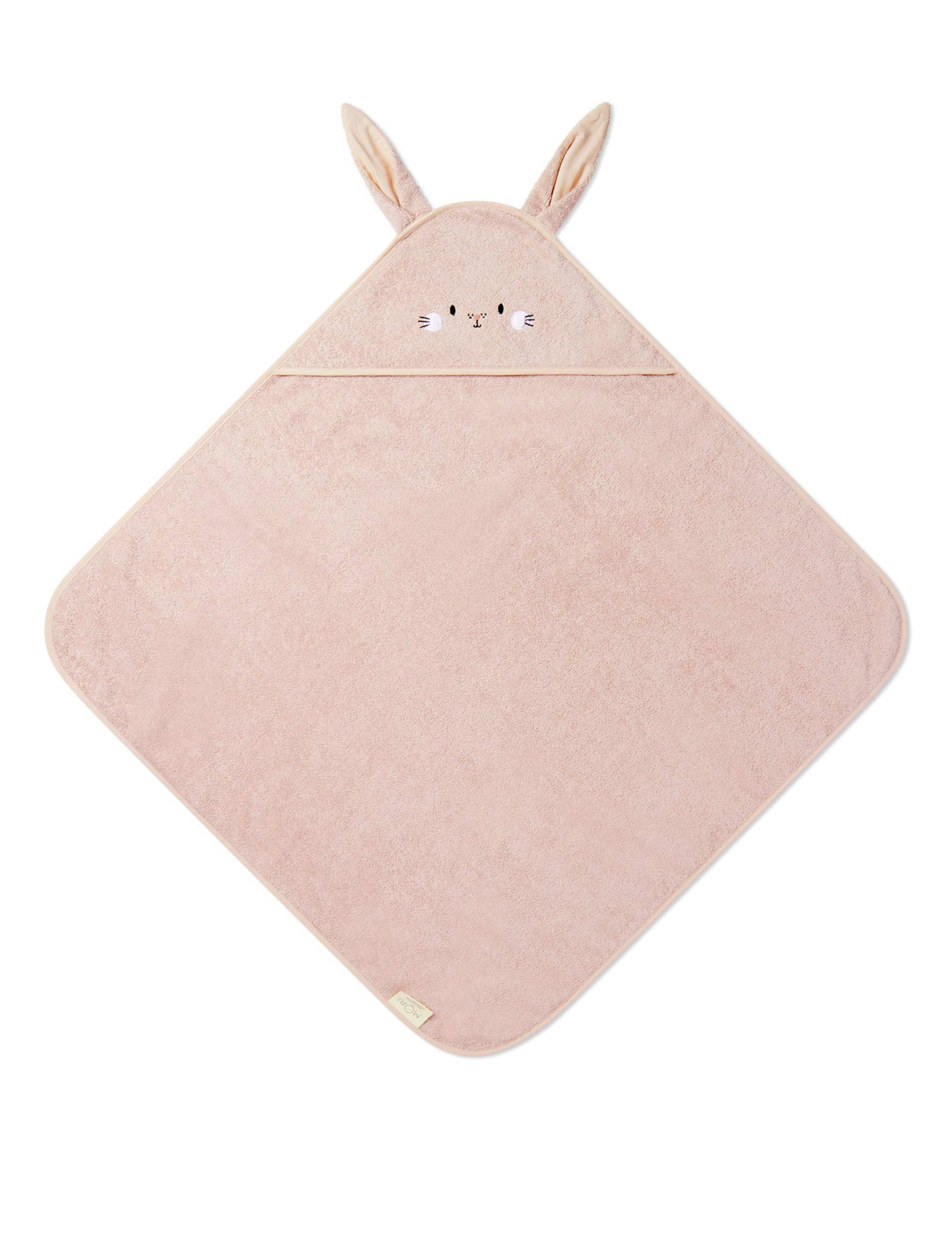 Pure Cotton Bunny Hooded Baby Towel 5 of 6