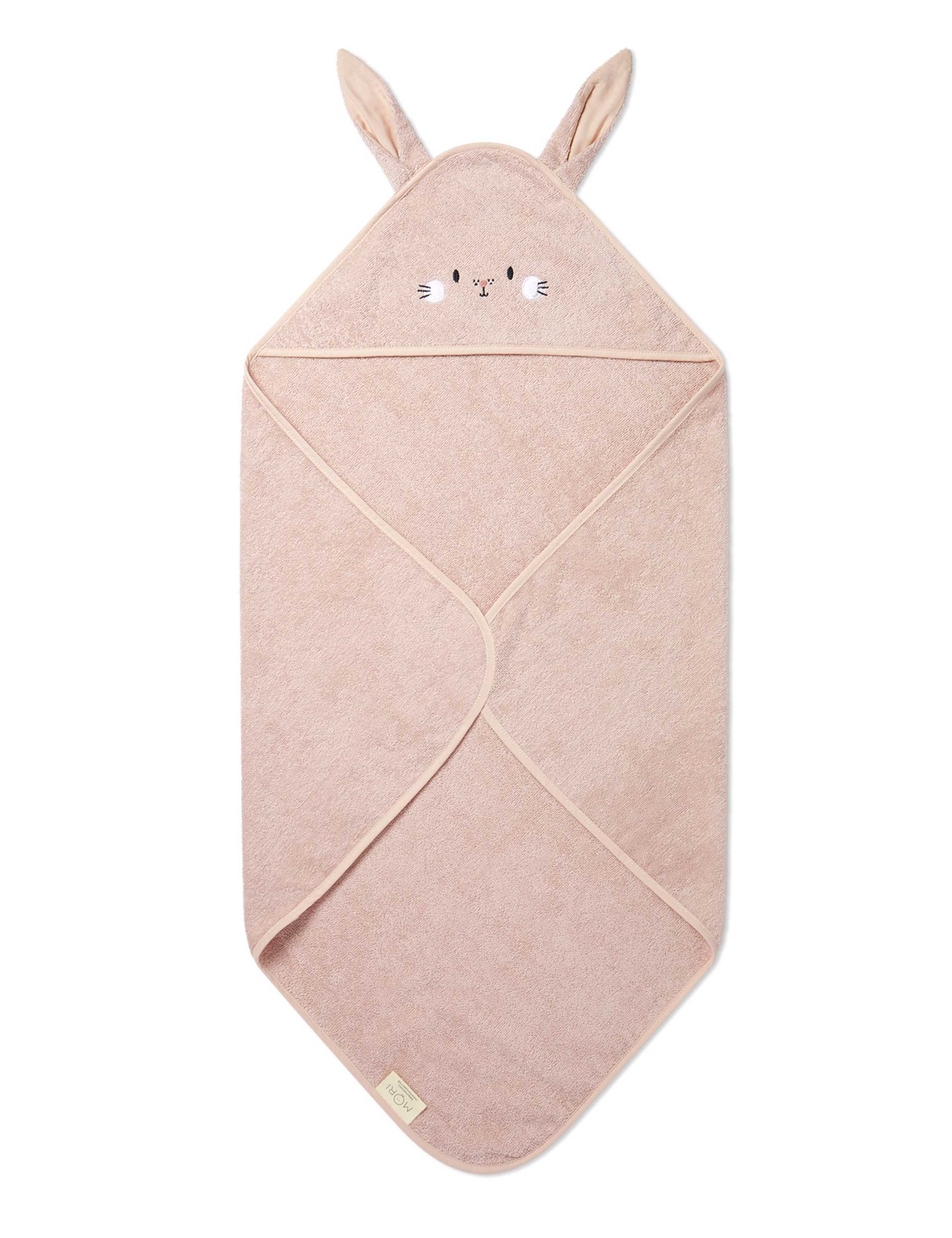 Pure Cotton Bunny Hooded Baby Towel 2 of 6