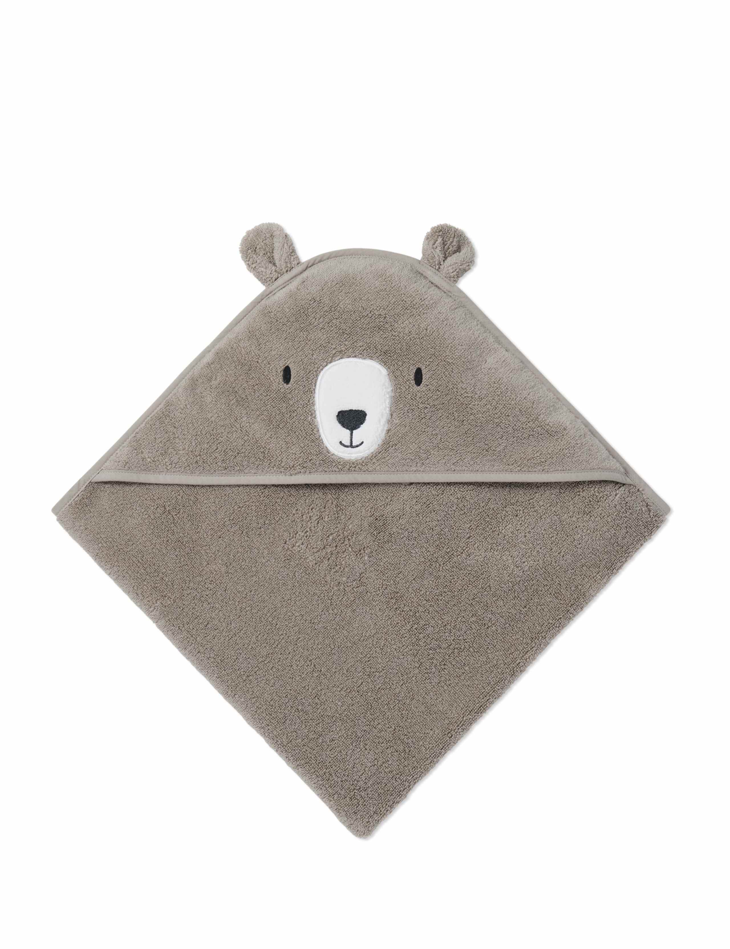Pure Cotton Bear Hooded Baby Towel 5 of 6