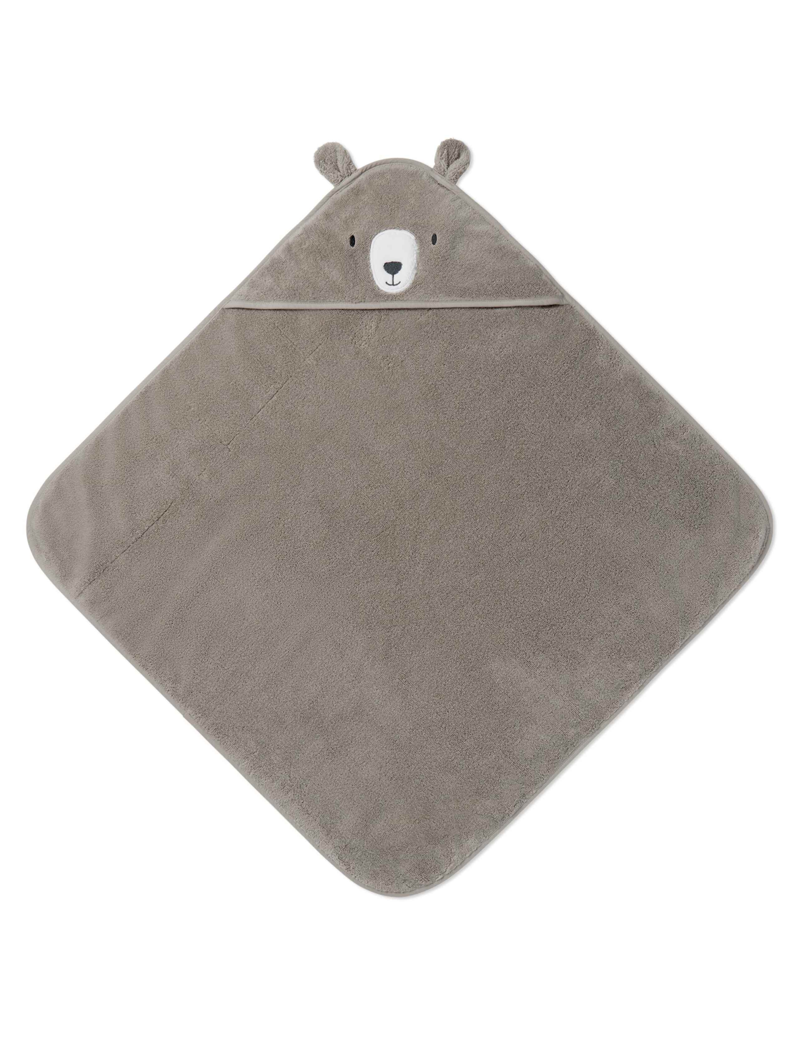 Pure Cotton Bear Hooded Baby Towel 6 of 6