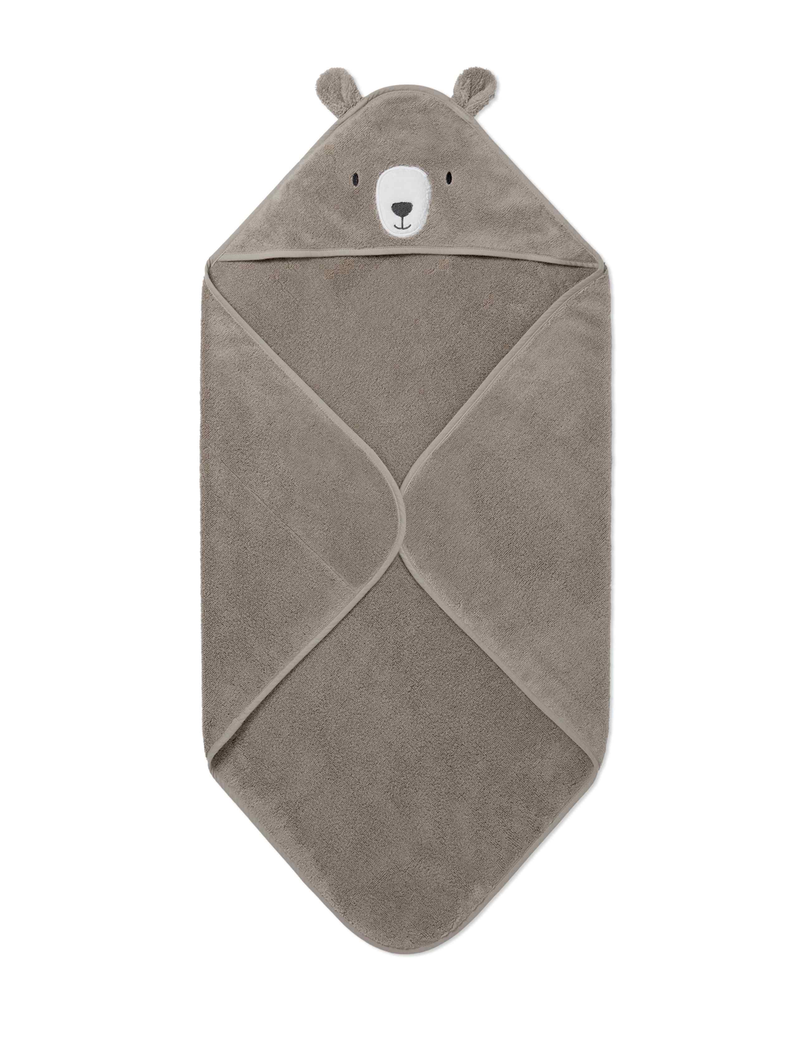 Pure Cotton Bear Hooded Baby Towel 2 of 6