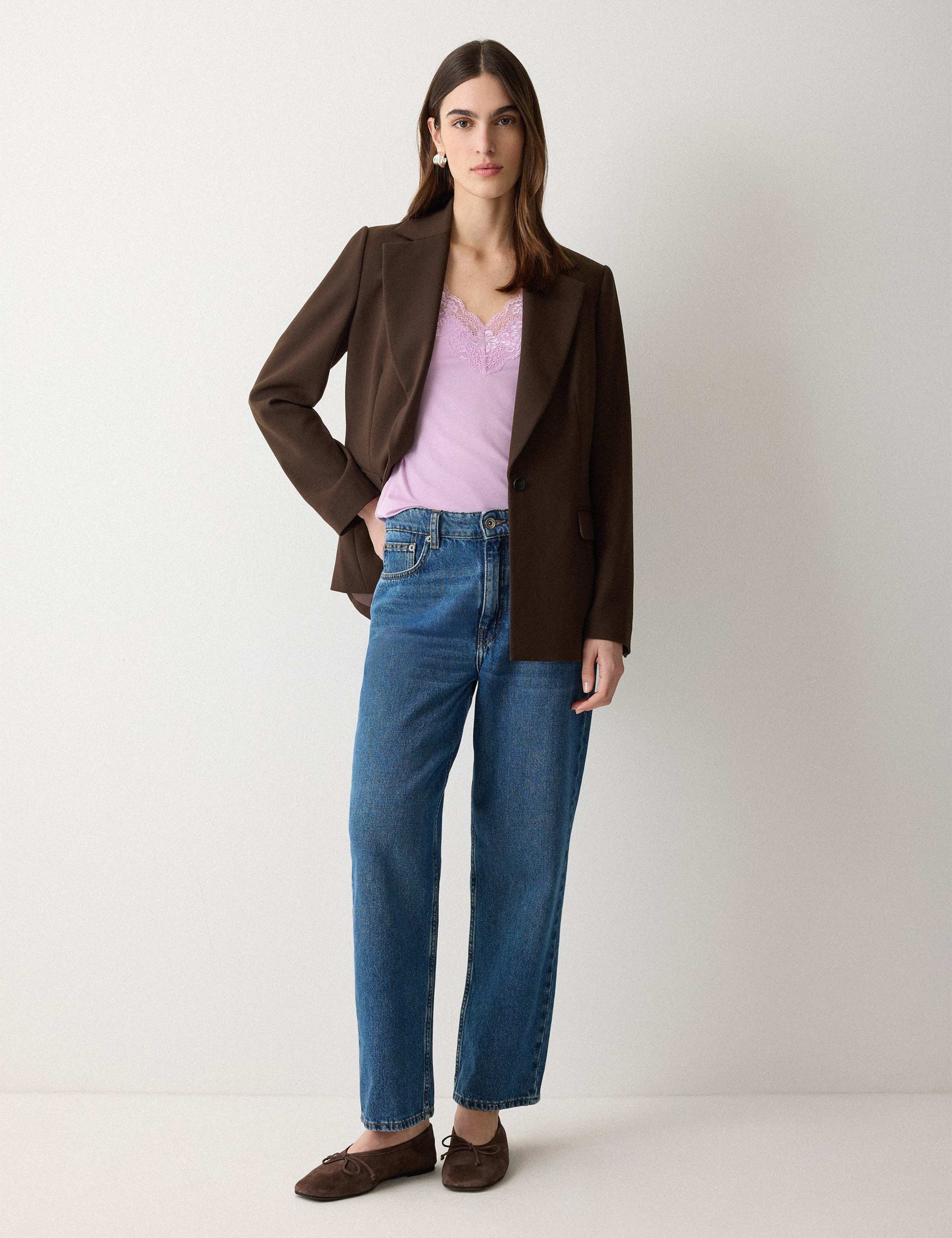 Modal Rich V-Neck Lace Trim Cami Top 4 of 6