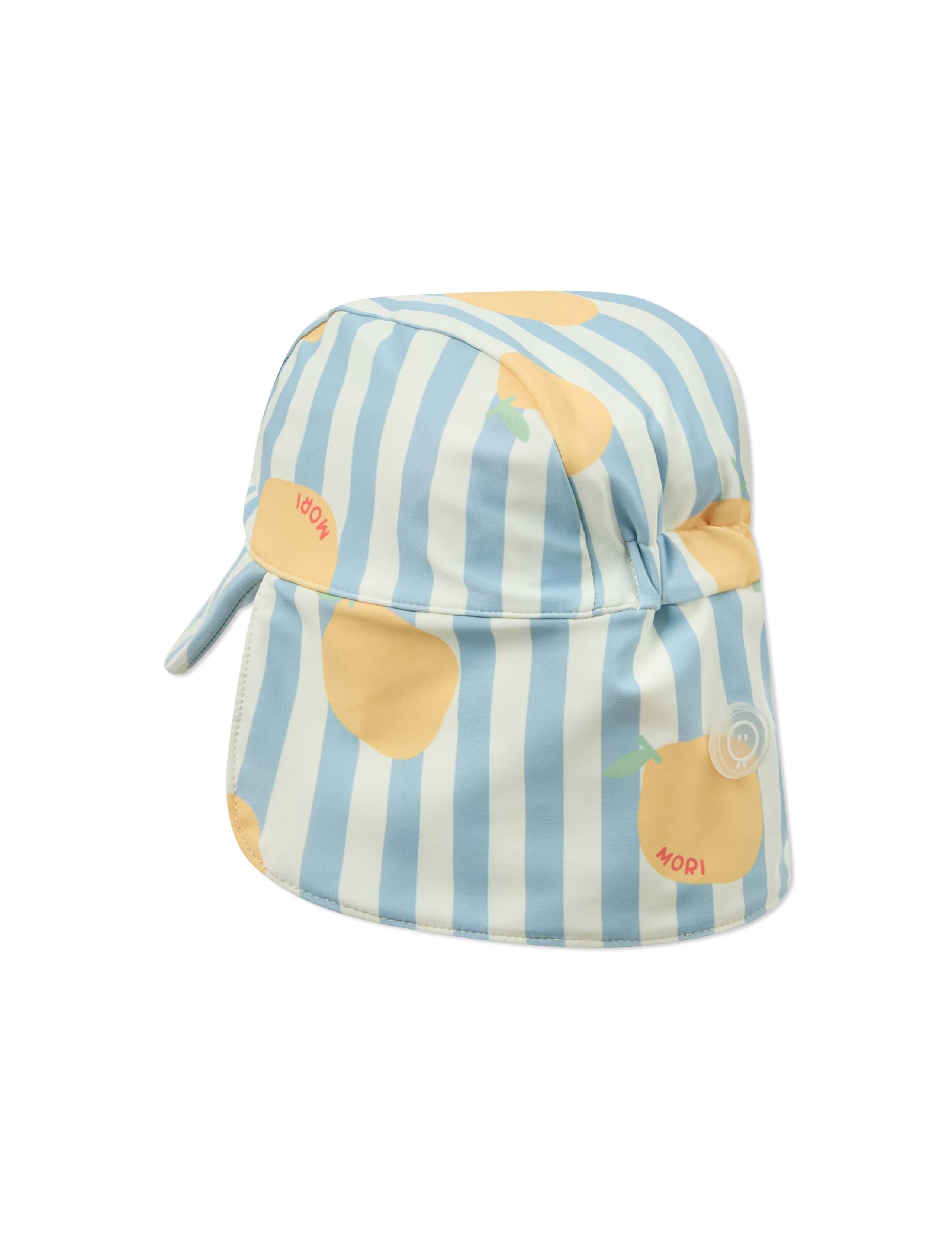 Striped Lemon Print Swim Hat (0-4 Yrs) 2 of 4