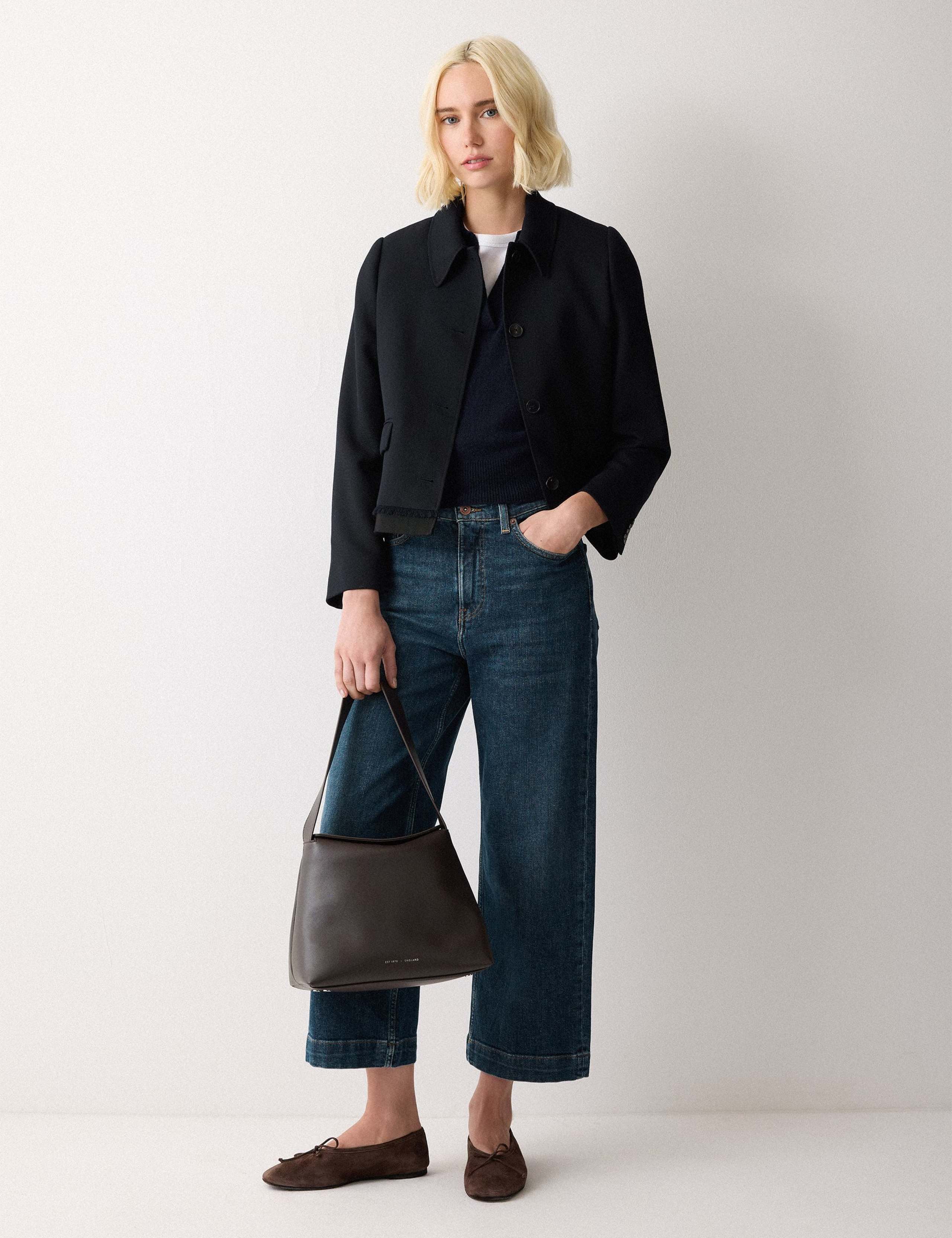 Wool Rich Collared V-Neck Vest 3 of 7