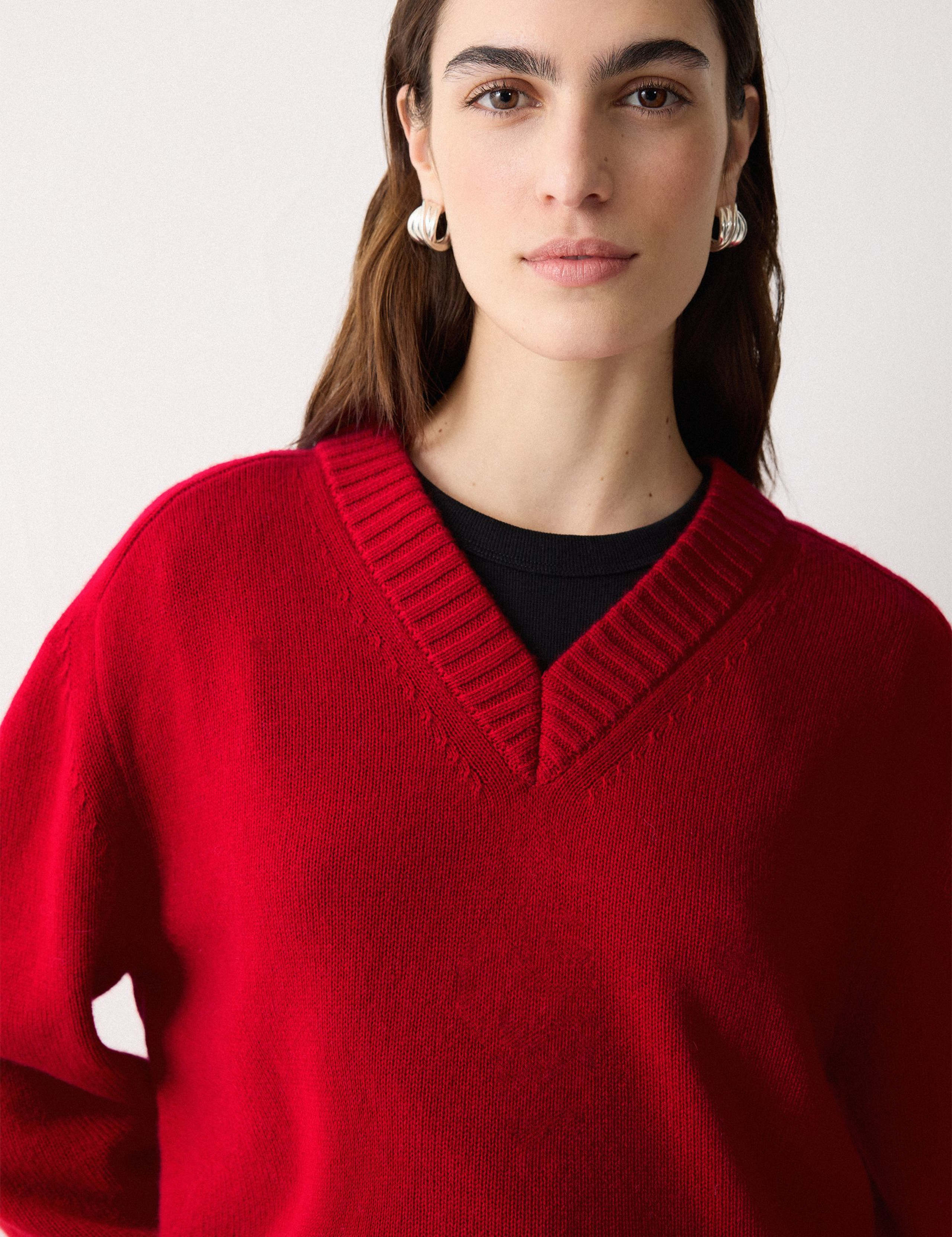 Wool Rich V-Neck Jumper 4 of 5