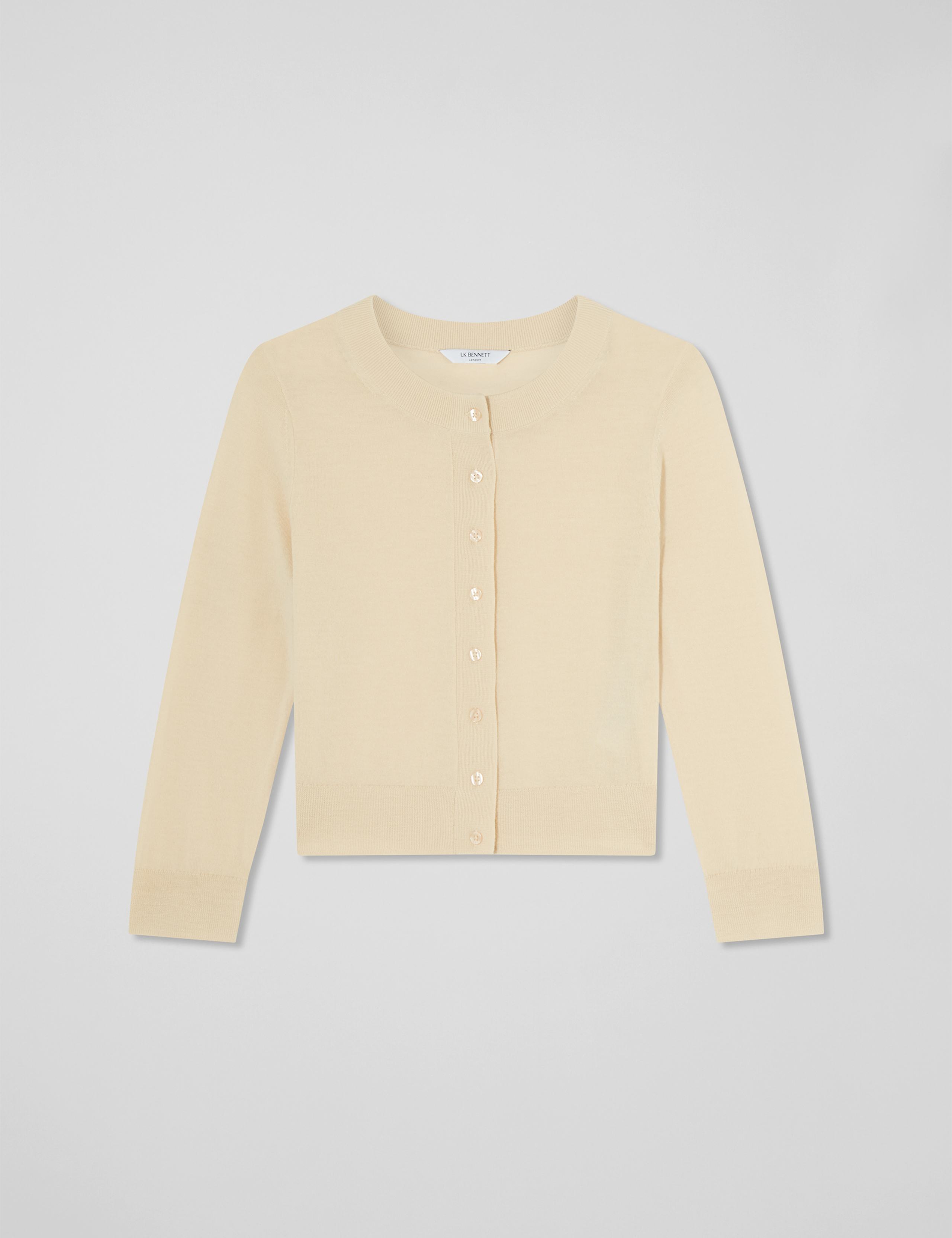 Pure Merino Wool Button Through Cardigan 2 of 4