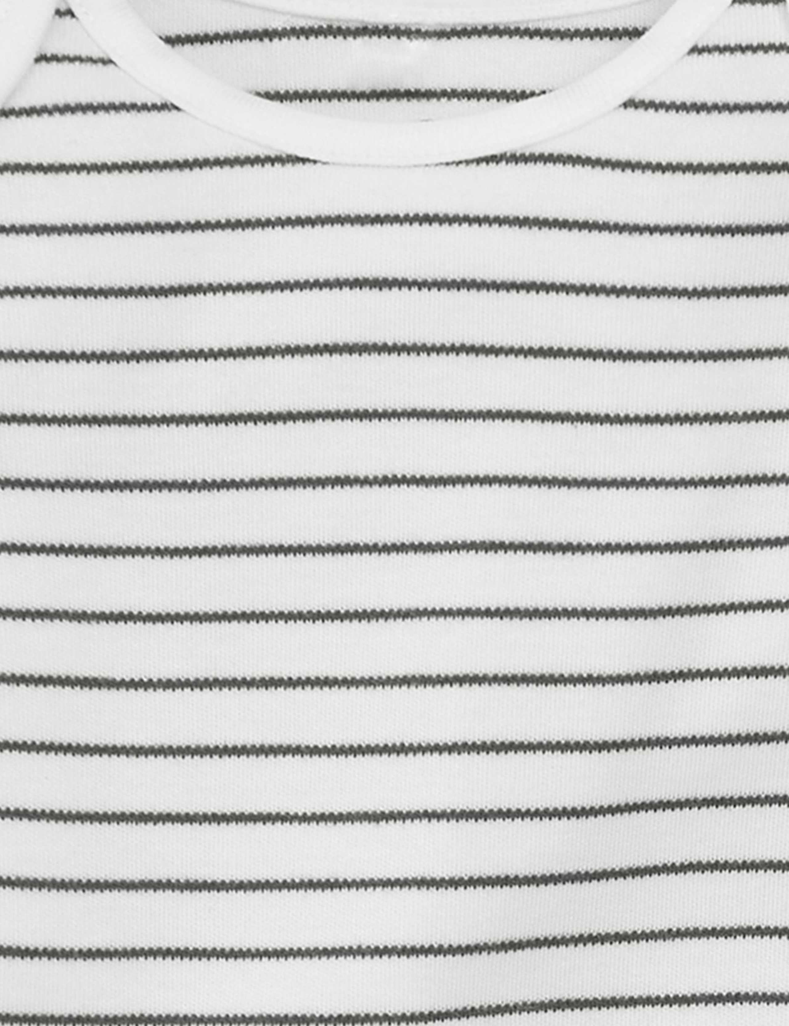 Cotton Blend Striped Bodysuit (0-24 Mths) 2 of 2