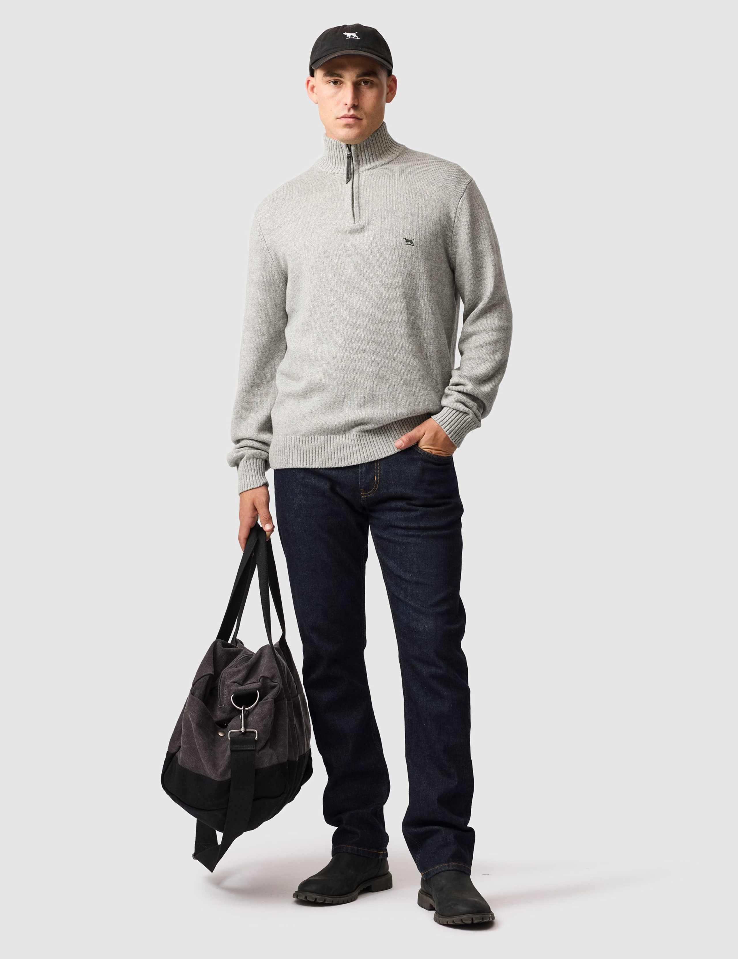 Merrick Bay Pure Cotton Half Zip Jumper 6 of 6