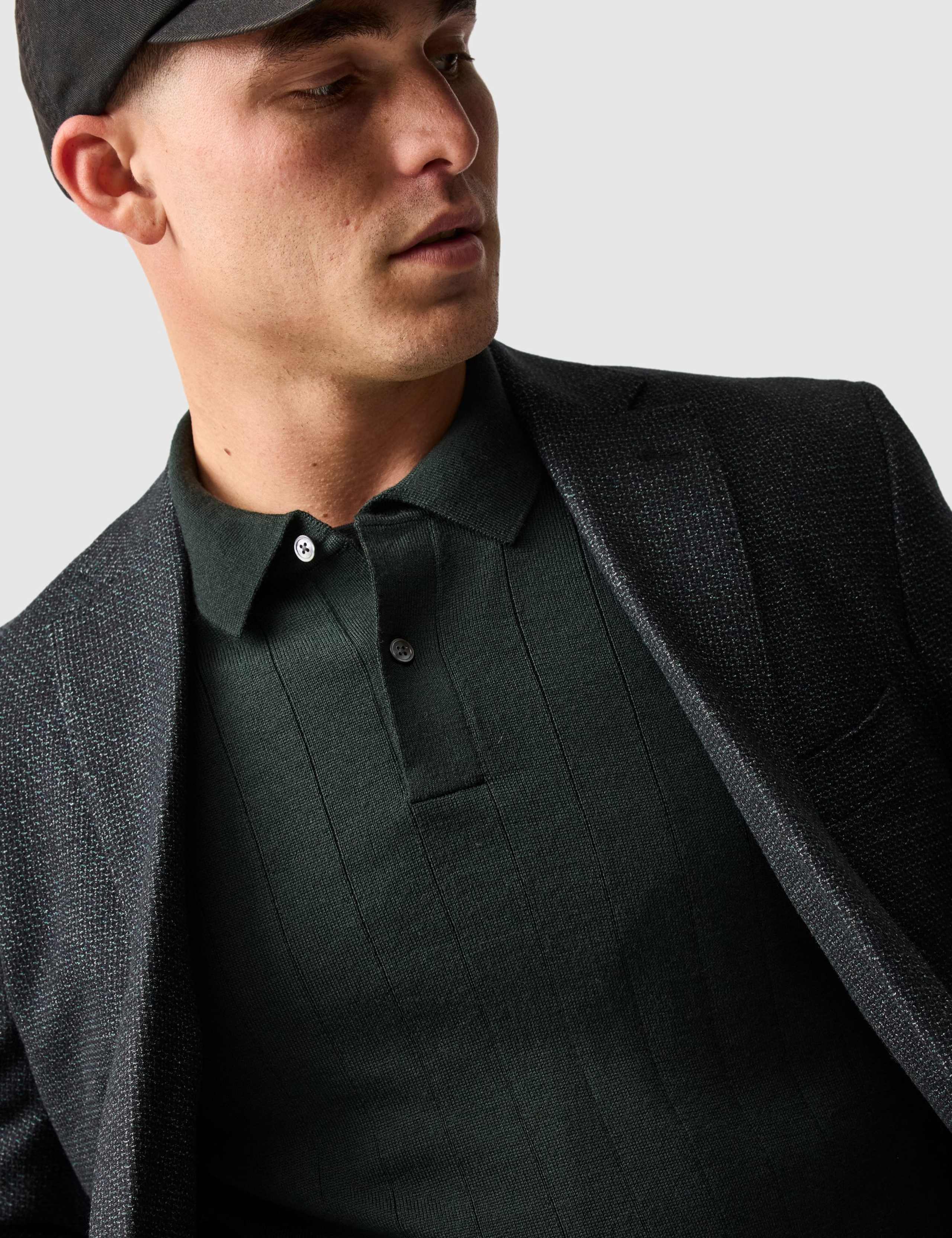 Murdoch Pure Wool Collared Neck Jumper 5 of 6