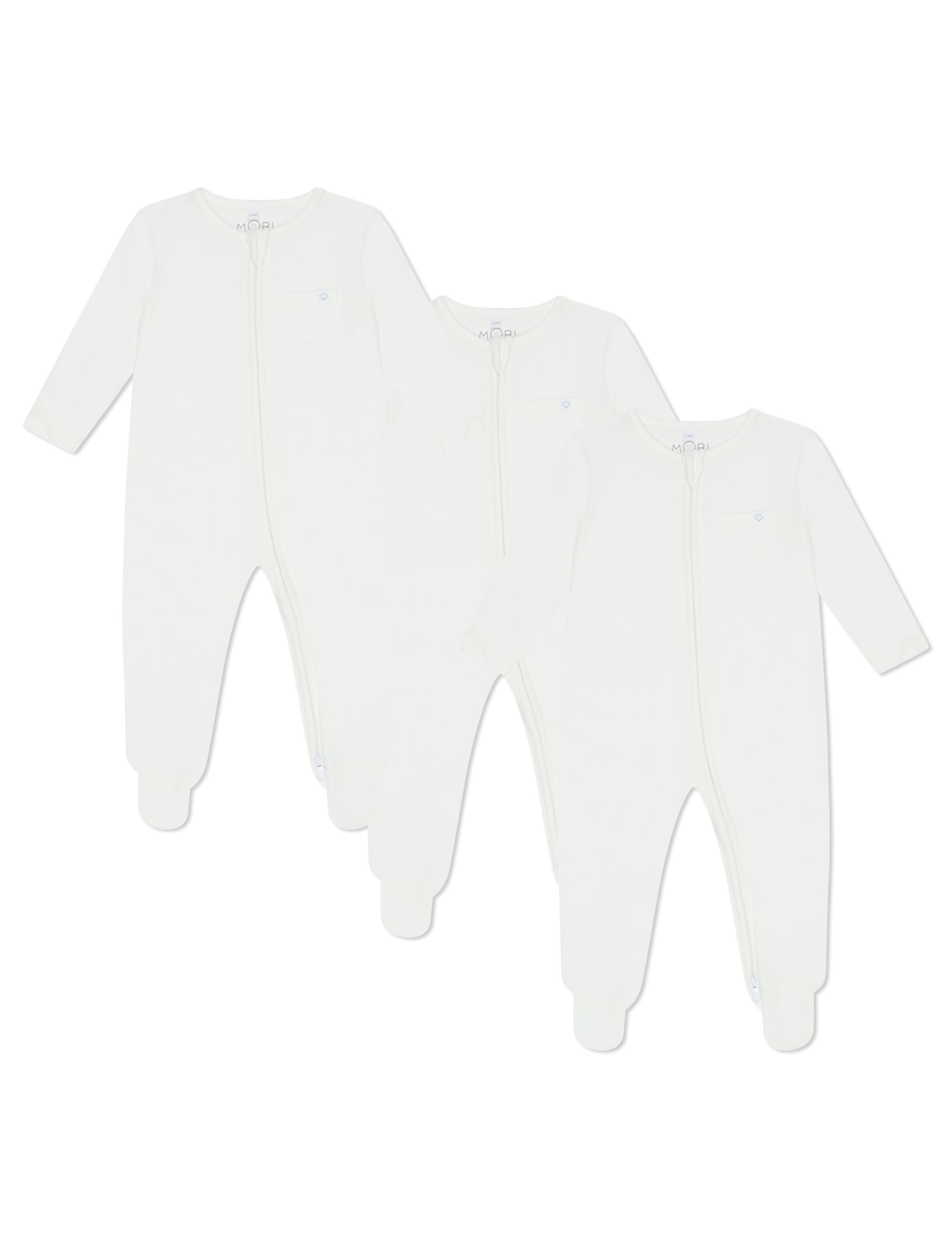 3pk Cotton Blend Sleepsuits (0-24 Mths) 2 of 4