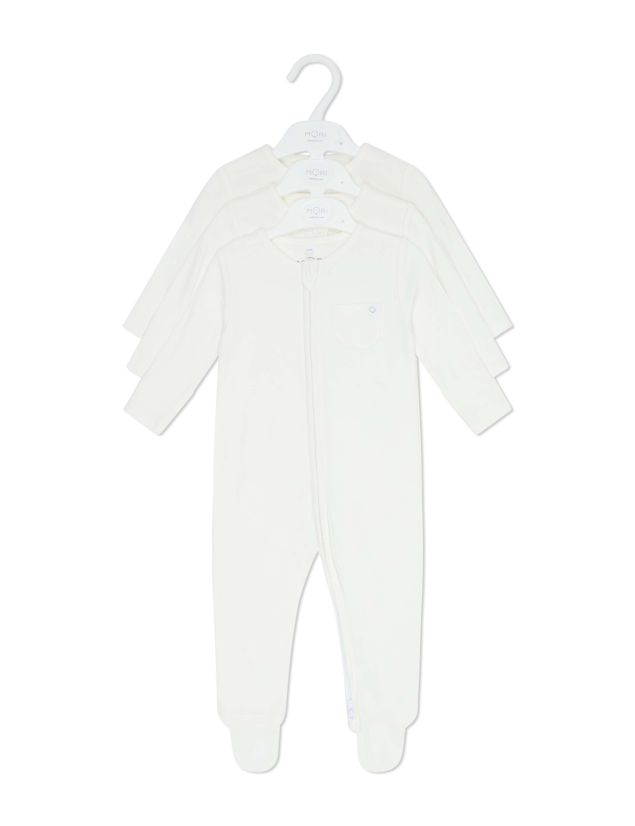3pk Cotton Blend Sleepsuits (0-24 Mths) 3 of 4