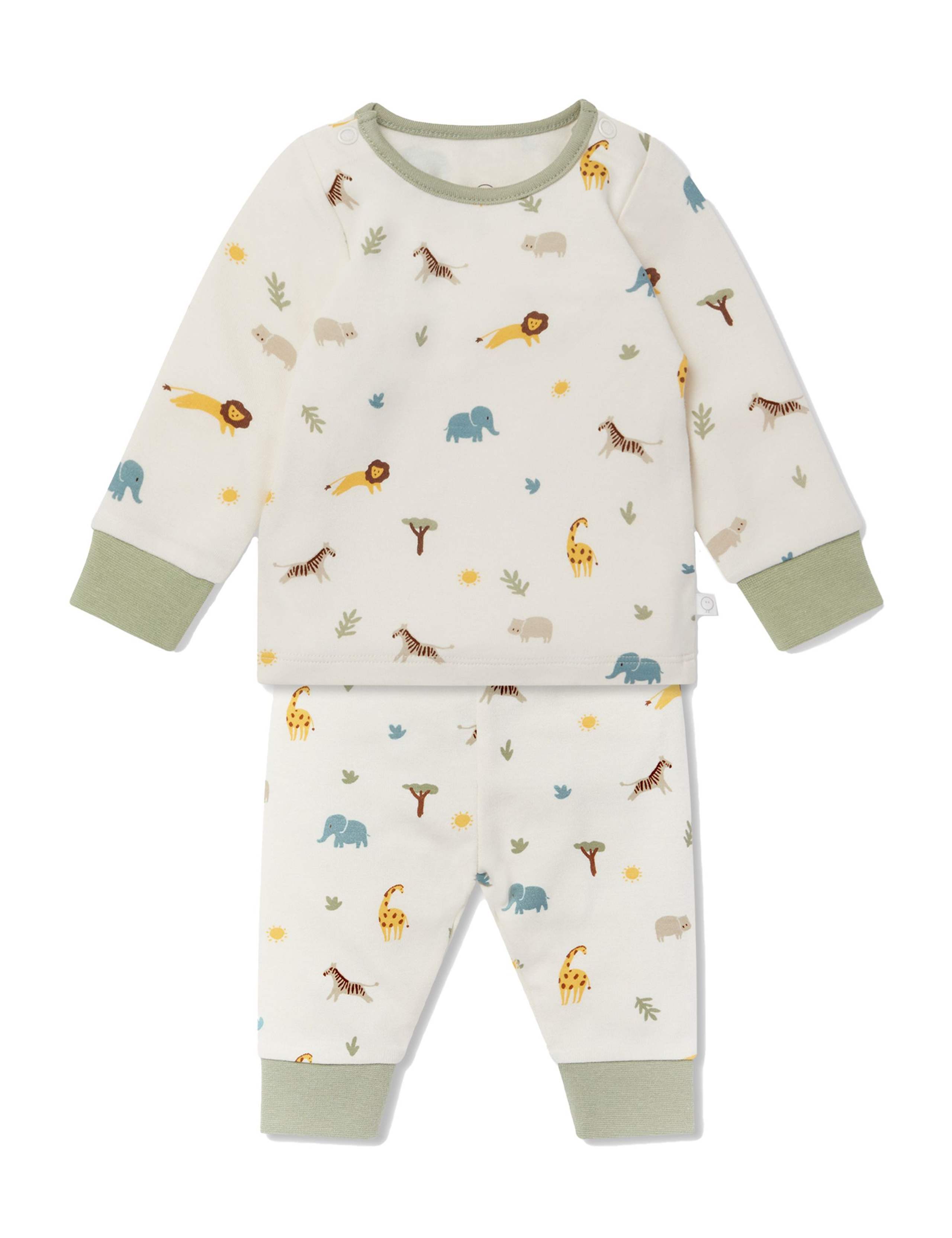Cotton Blend Safari Print Pyjamas (6 Mths-6 Yrs) 2 of 3