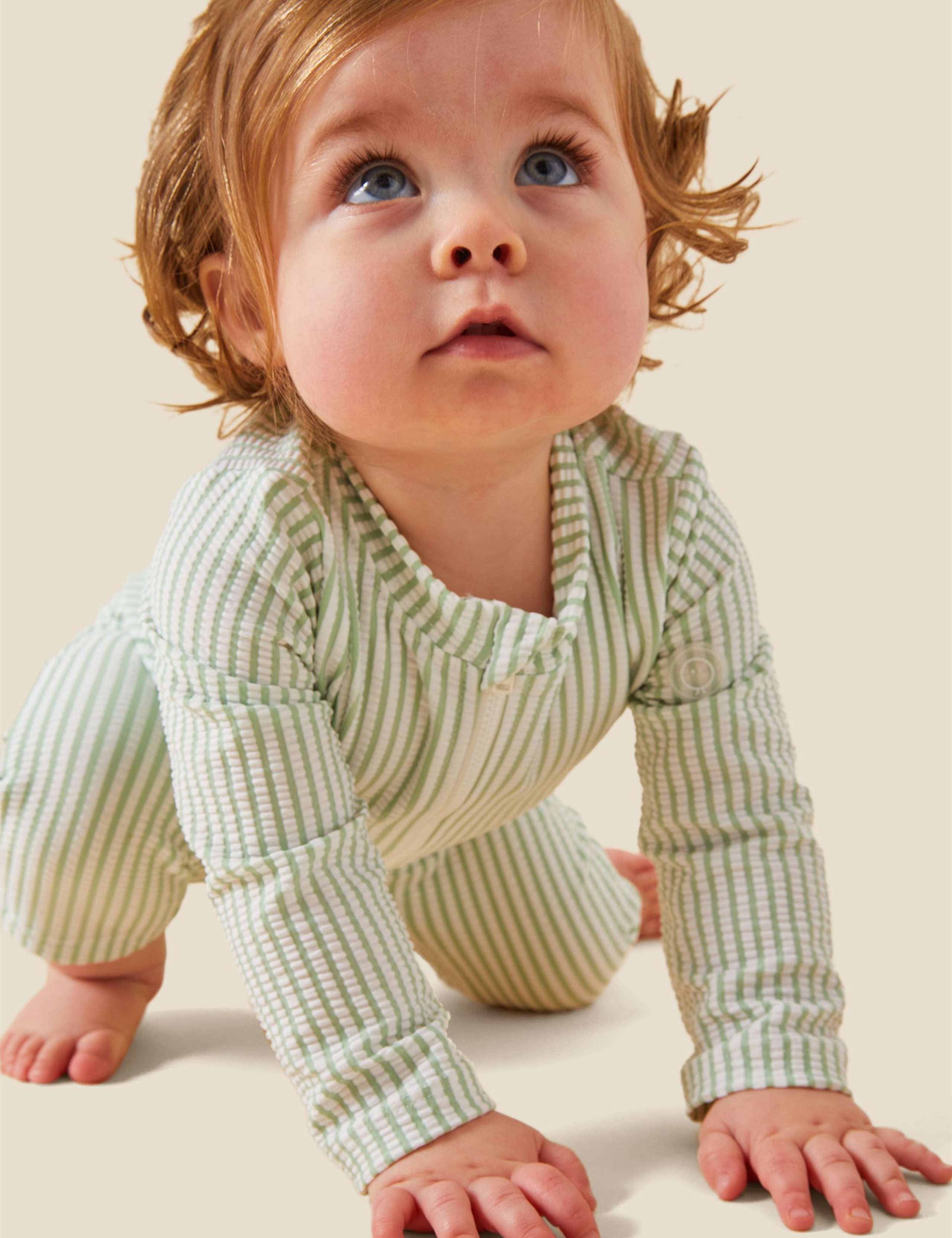 Seersucker All In One Swim Suit (0-24 Mths) 4 of 6