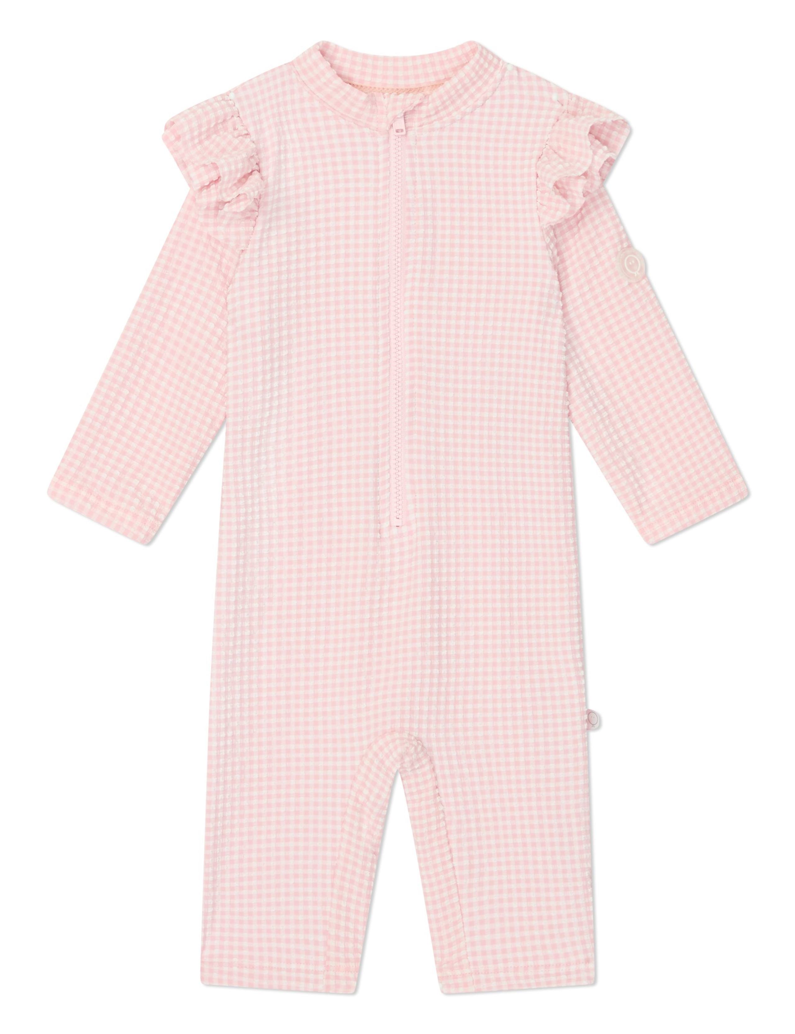 Gingham All In One Swimsuit (0-18 Mths) 2 of 6
