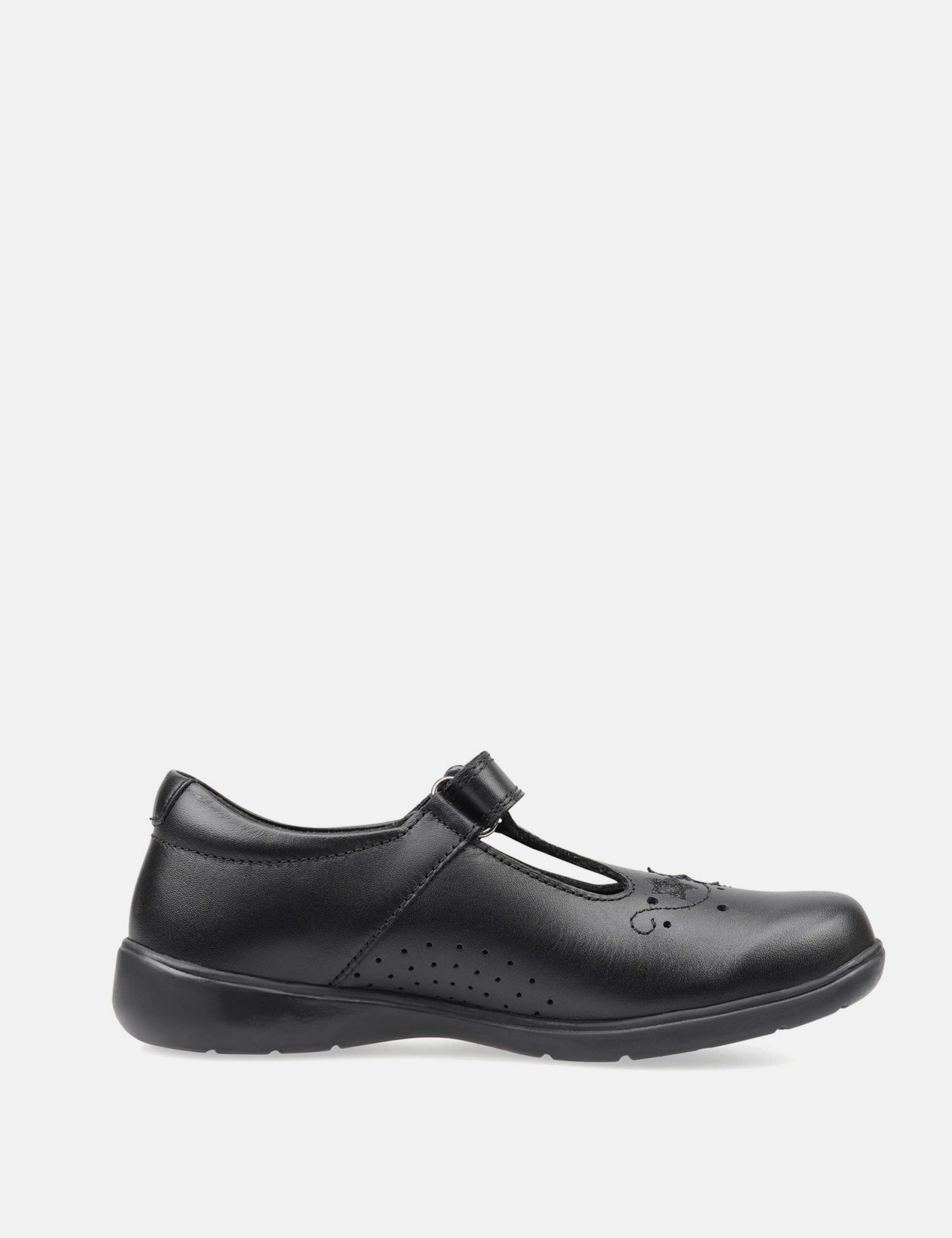 Kids' Leather Riptape Star Schoolwear Shoes (9 Small - 2 Large) 4 of 7